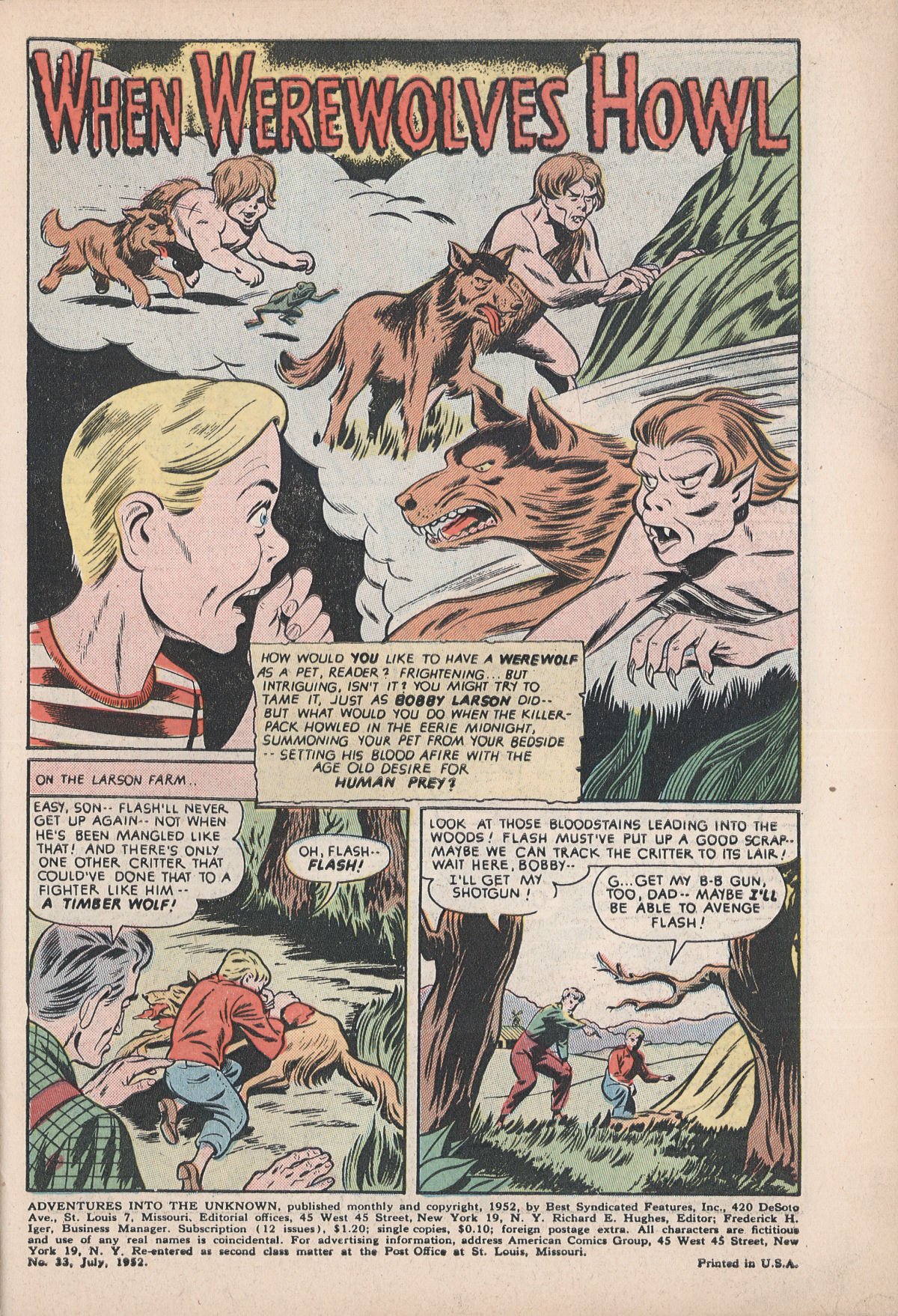 Read online Adventures Into The Unknown comic -  Issue #33 - 3