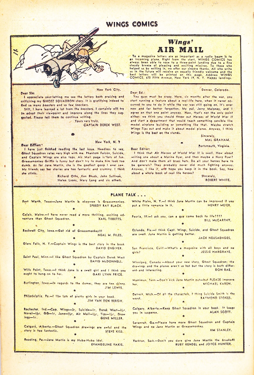 Read online Wings Comics comic -  Issue #71 - 36