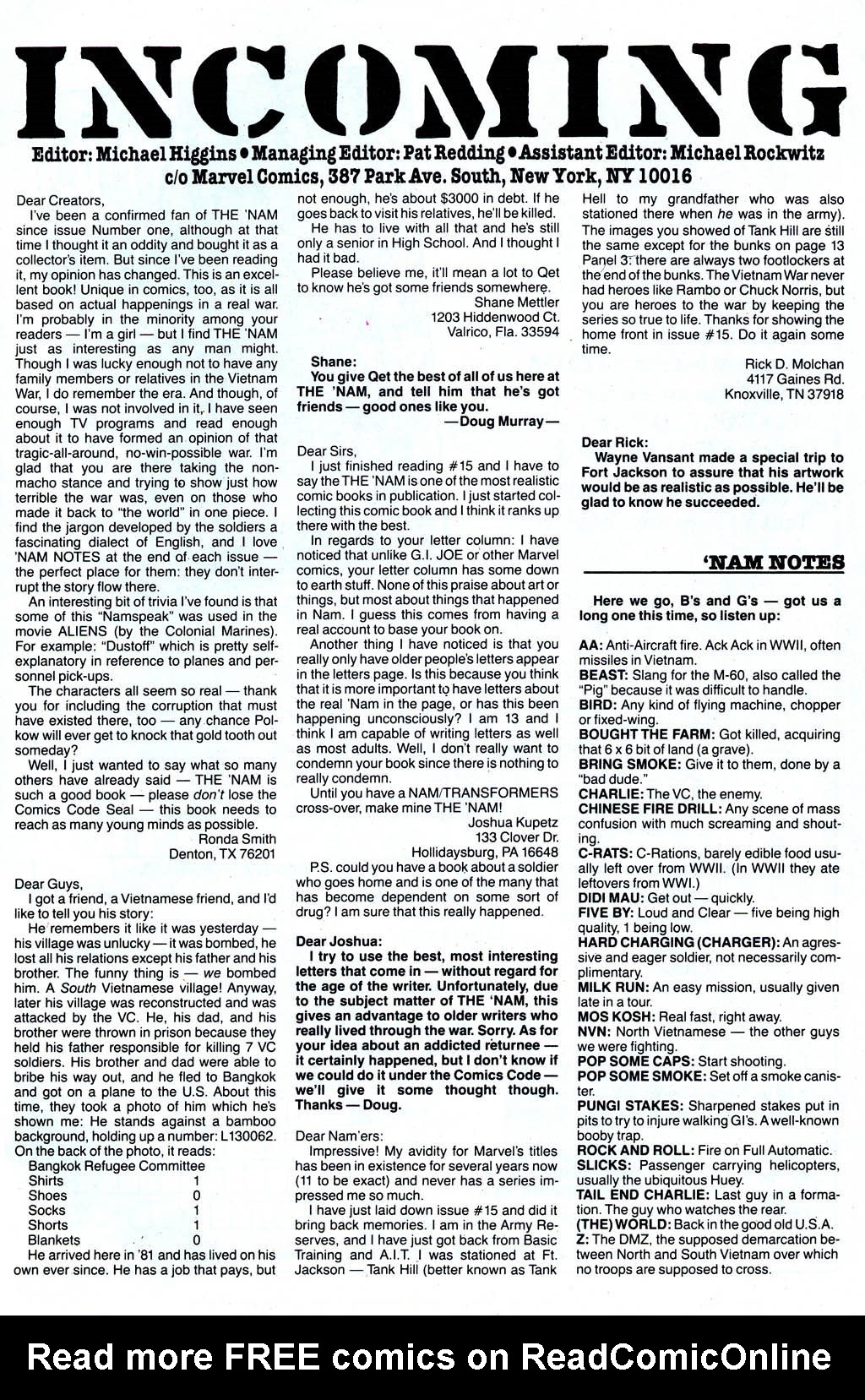 Read online The 'Nam comic -  Issue #19 - 33