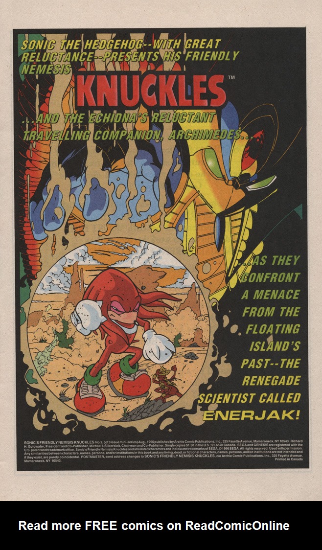 Read online Sonic's Friendly Nemesis, Knuckles comic -  Issue #2 - 3