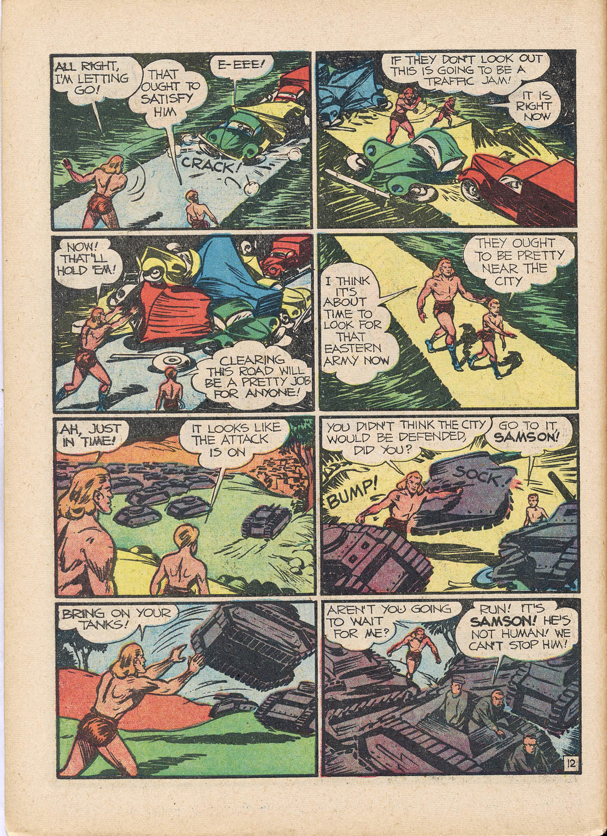 Read online Samson (1940) comic -  Issue #3 - 14