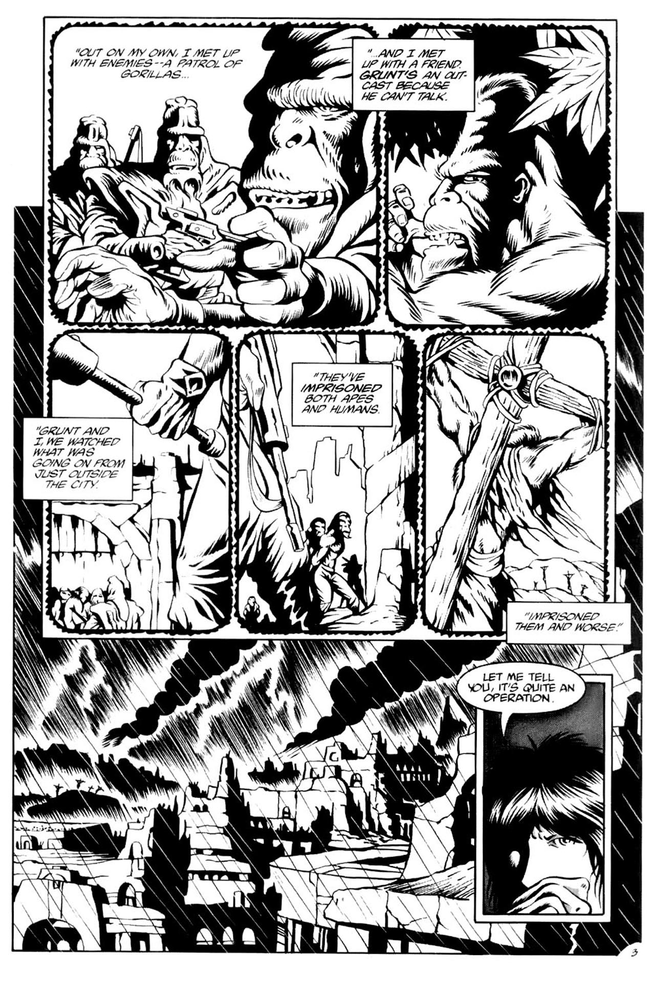 Read online Planet of the Apes (1990) comic -  Issue #4 - 5