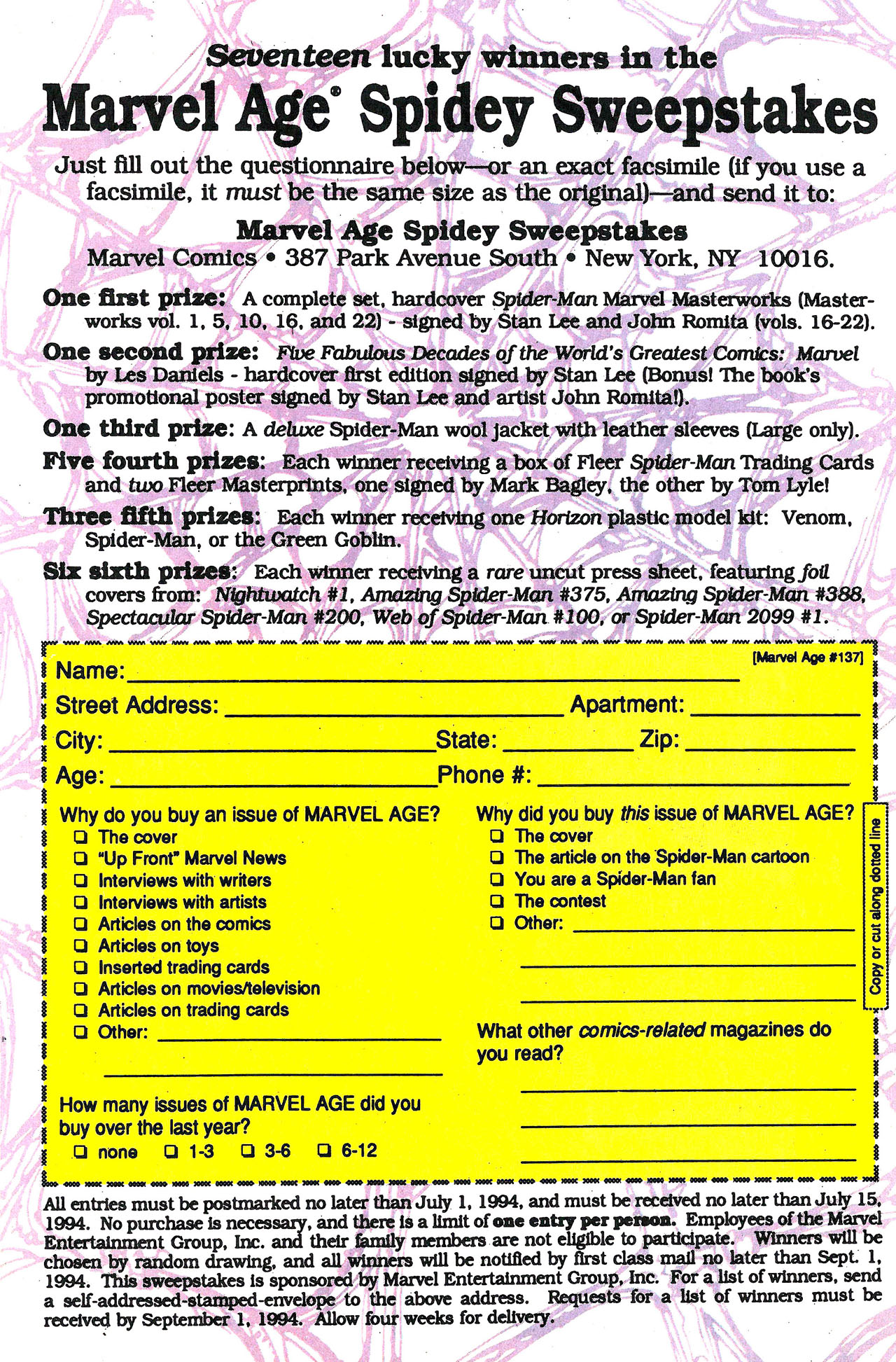 Read online Marvel Age comic -  Issue #137 - 24