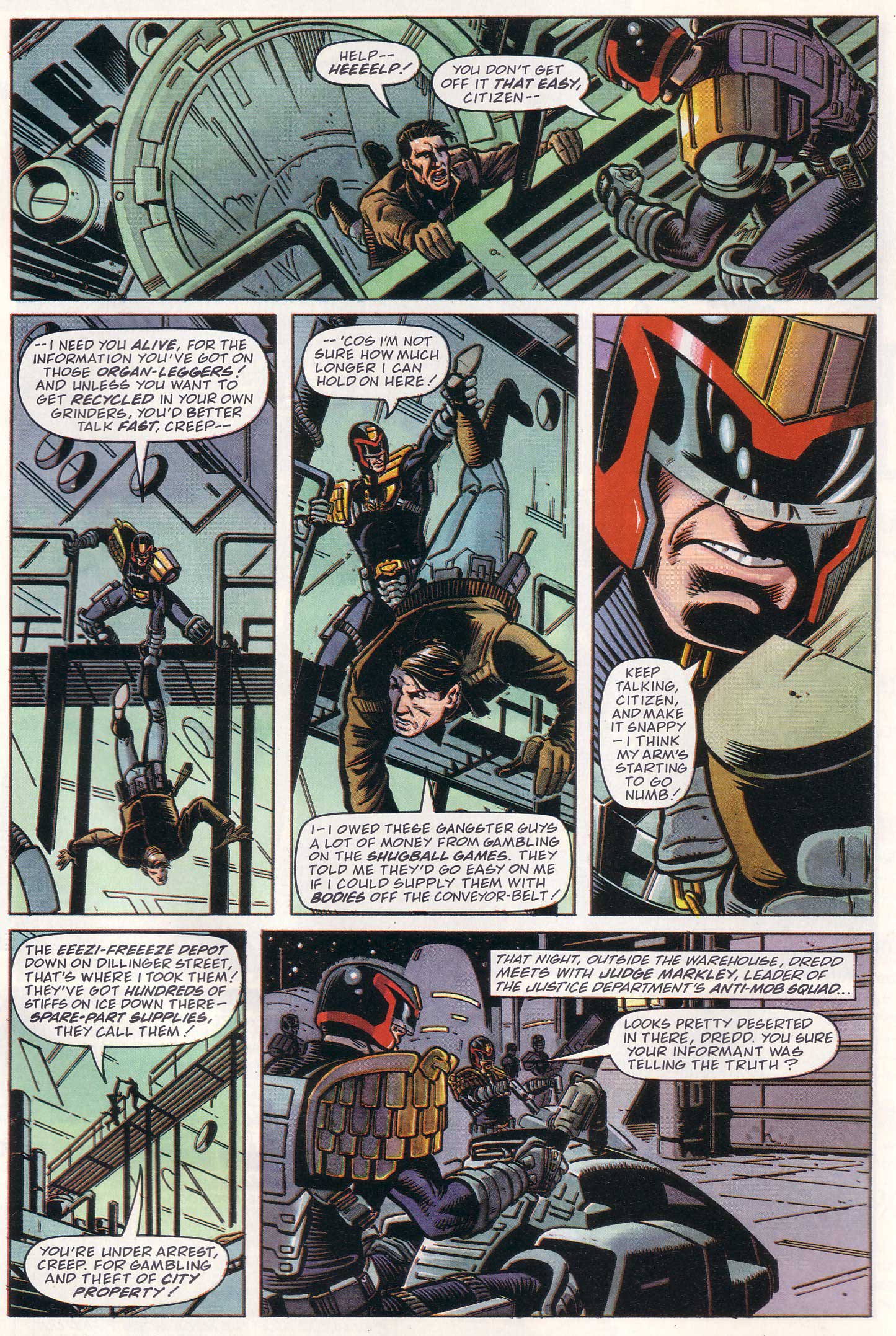 Read online Judge Dredd Lawman of the Future comic -  Issue #8 - 32