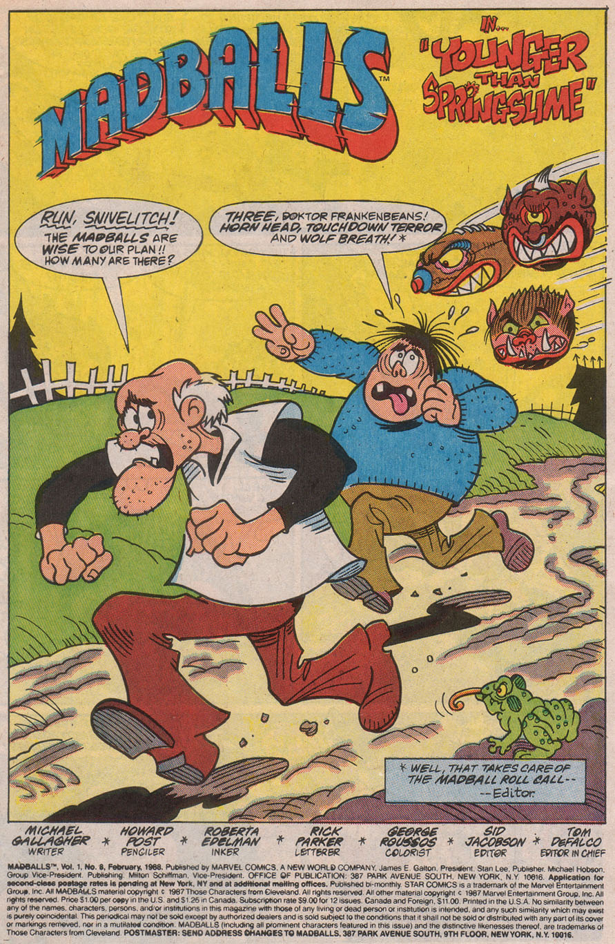 Read online Madballs comic -  Issue #8 - 3