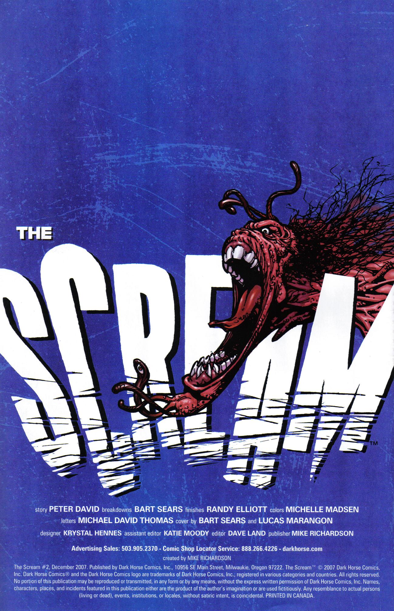 Read online The Scream comic -  Issue #2 - 2