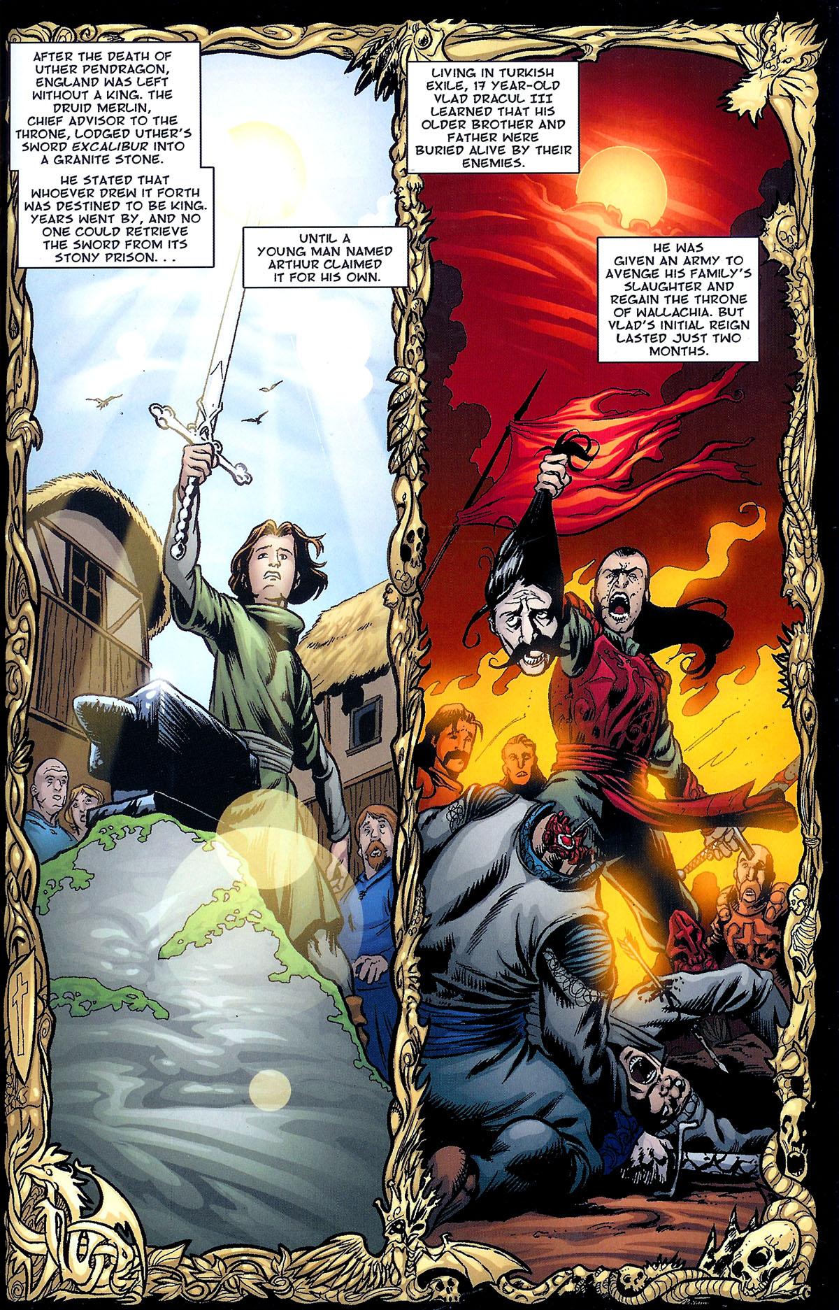 Read online Dracula vs King Arthur comic -  Issue #1 - 3