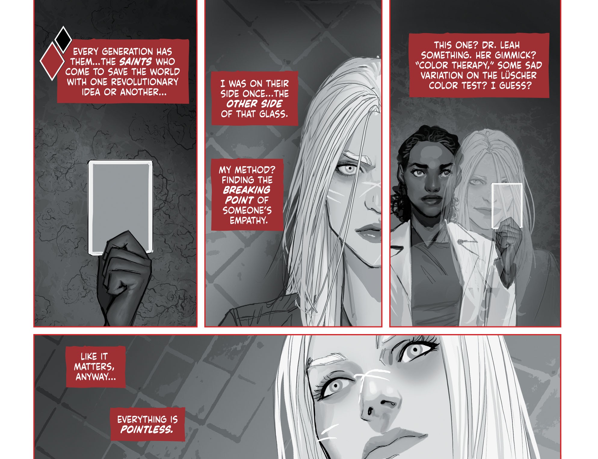 Read online Harley Quinn Black   White   Red comic -  Issue #1 - 4