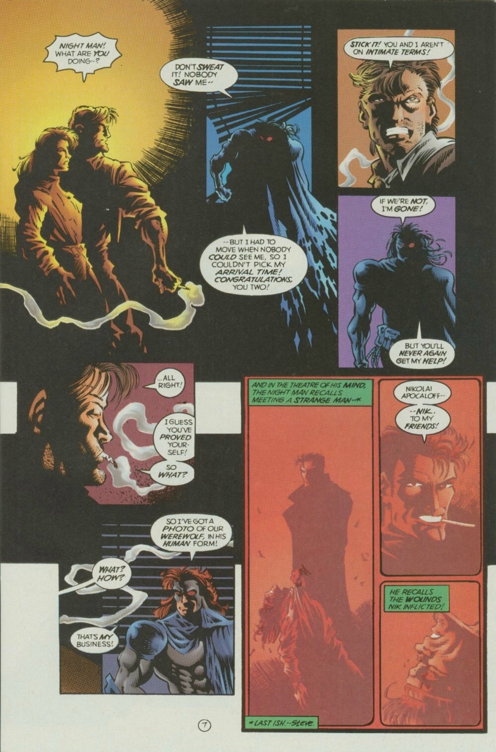 Read online The Night Man comic -  Issue #8 - 9