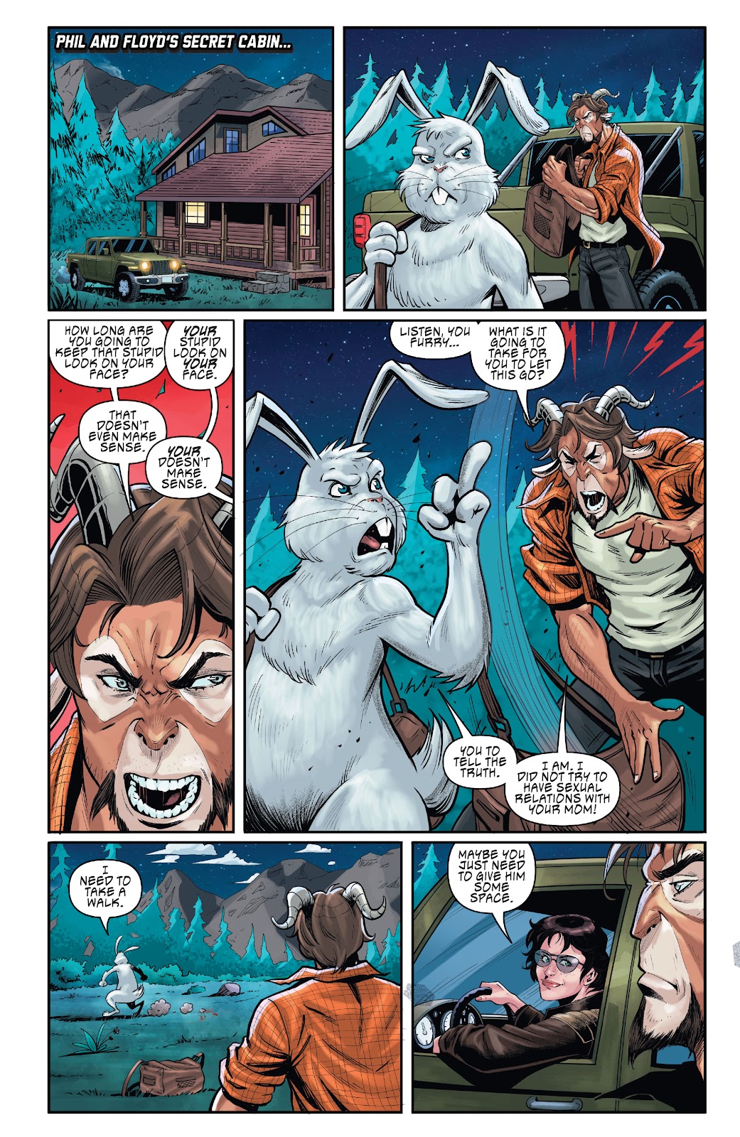 Man Goat & the Bunnyman: Green Eggs & Blam issue 1 - Page 13