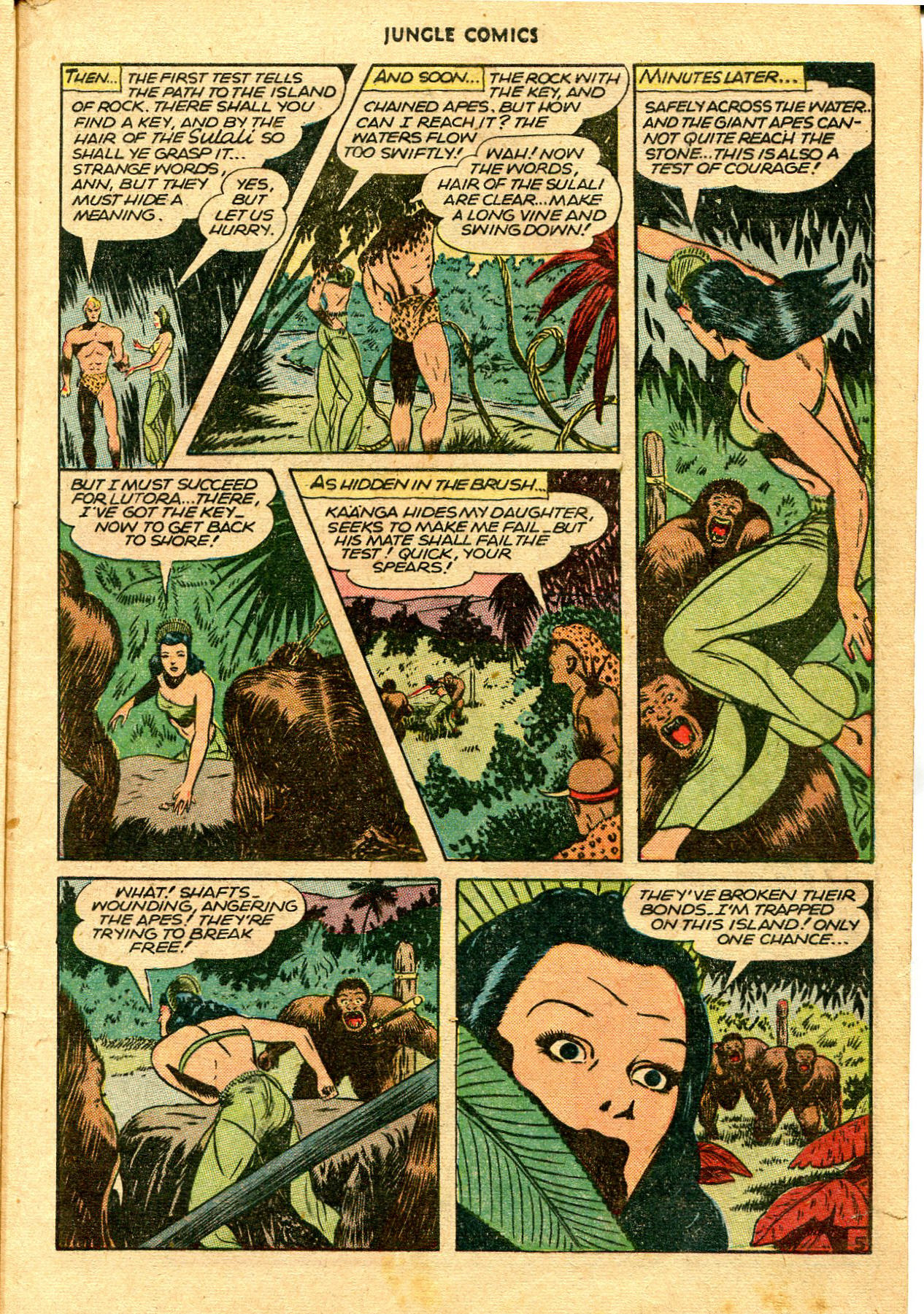 Read online Jungle Comics comic -  Issue #75 - 7