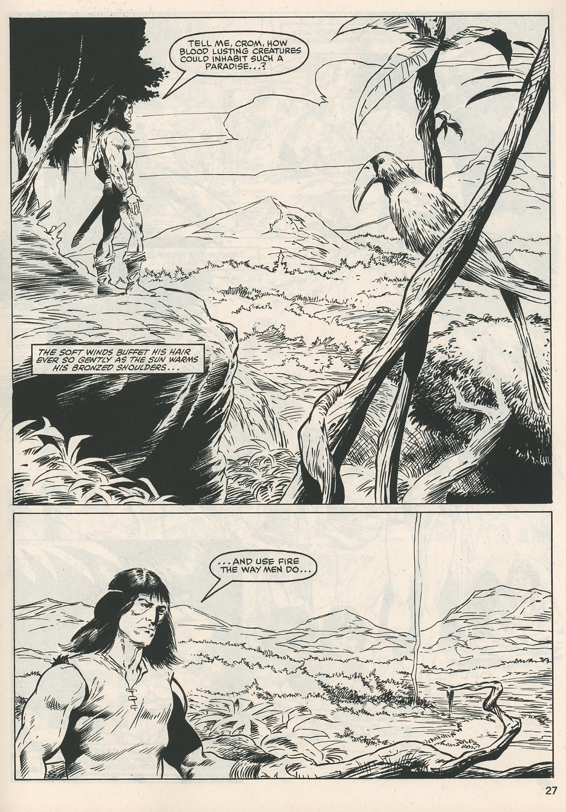 Read online The Savage Sword Of Conan comic -  Issue #115 - 27