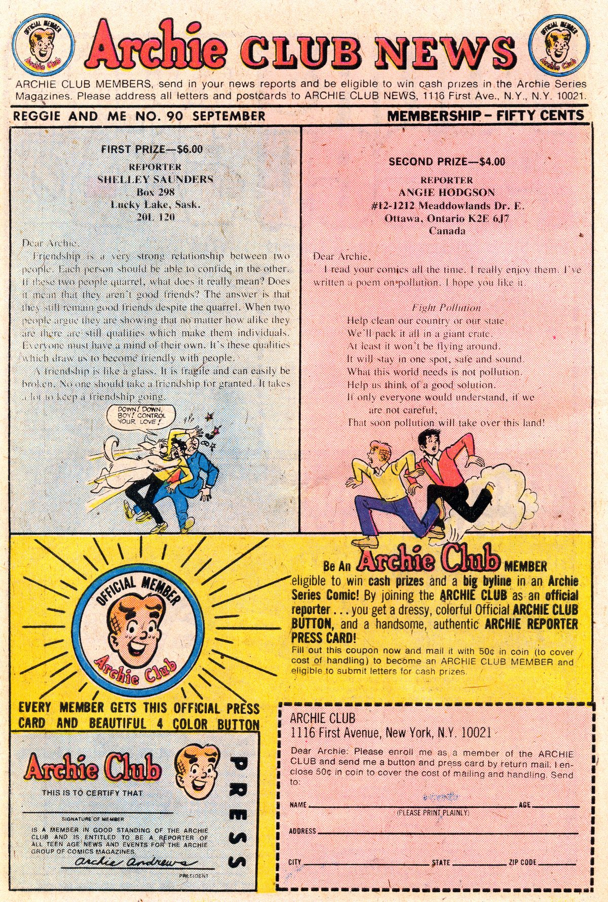 Read online Reggie and Me (1966) comic -  Issue #90 - 20