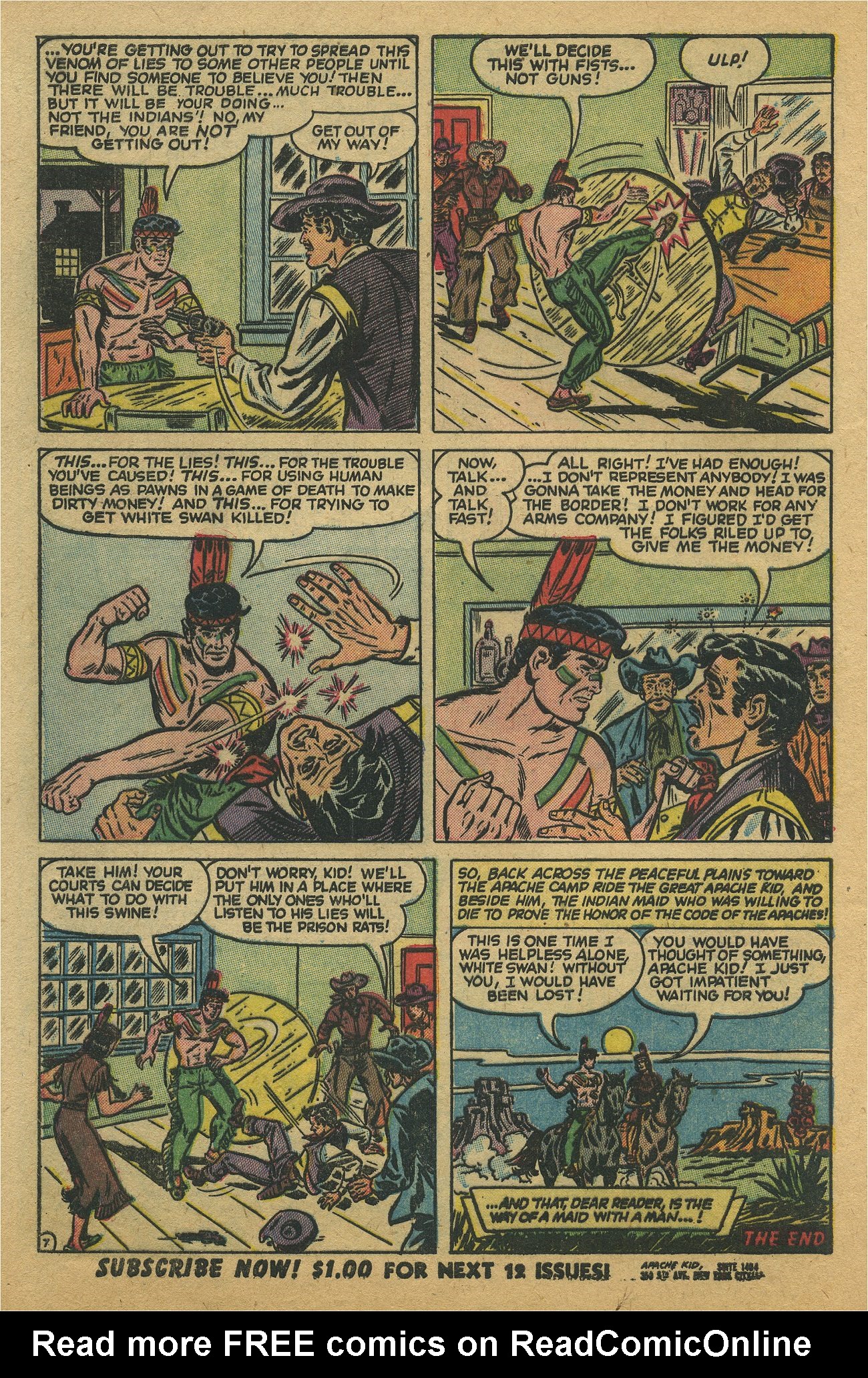 Read online Apache Kid comic -  Issue #7 - 32