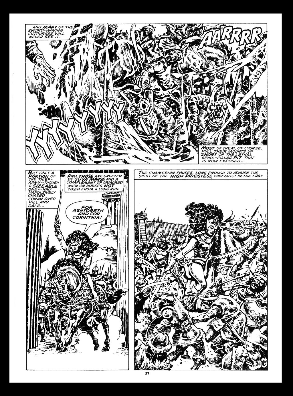 Read online The Savage Sword Of Conan comic -  Issue #212 - 38