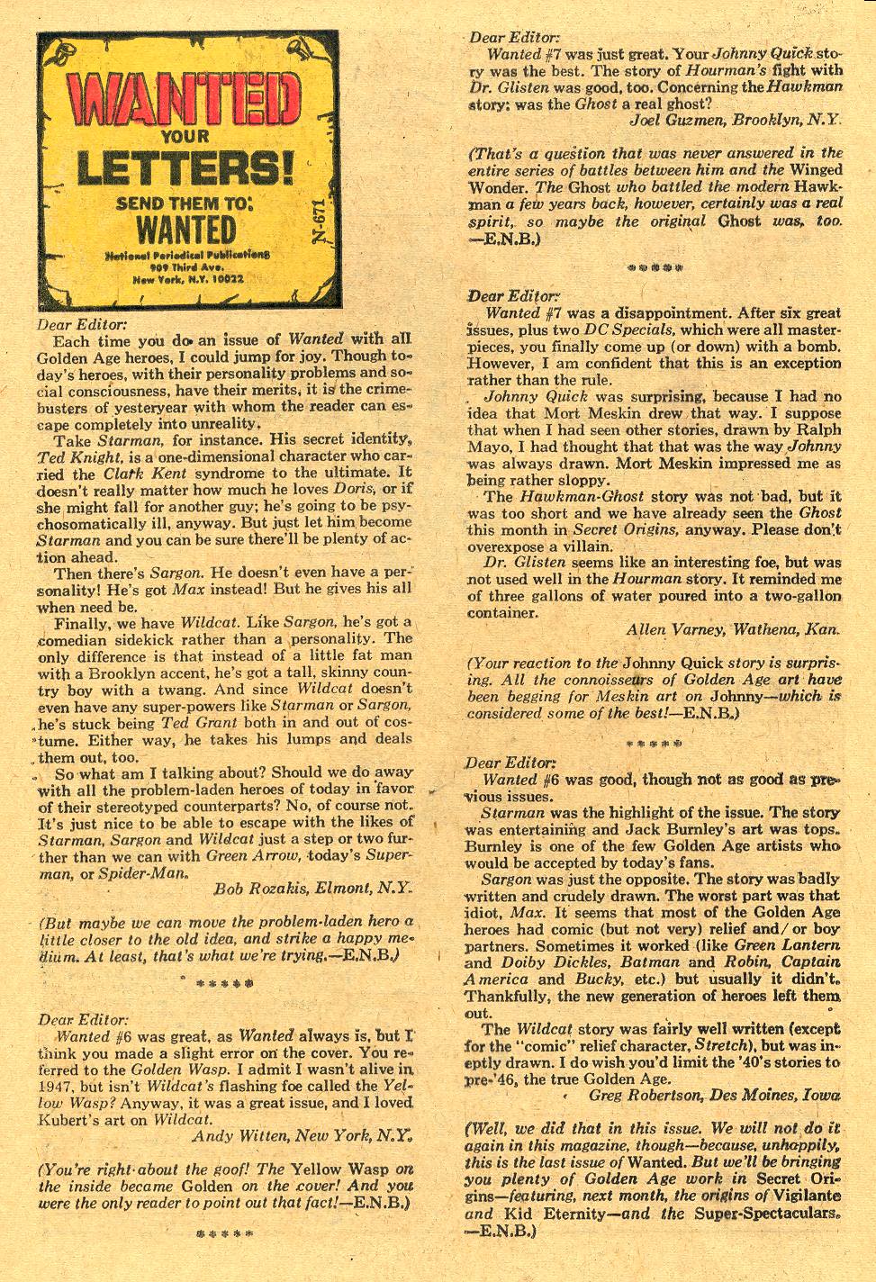 Read online Wanted, the World's Most Dangerous Villains comic -  Issue #9 - 20