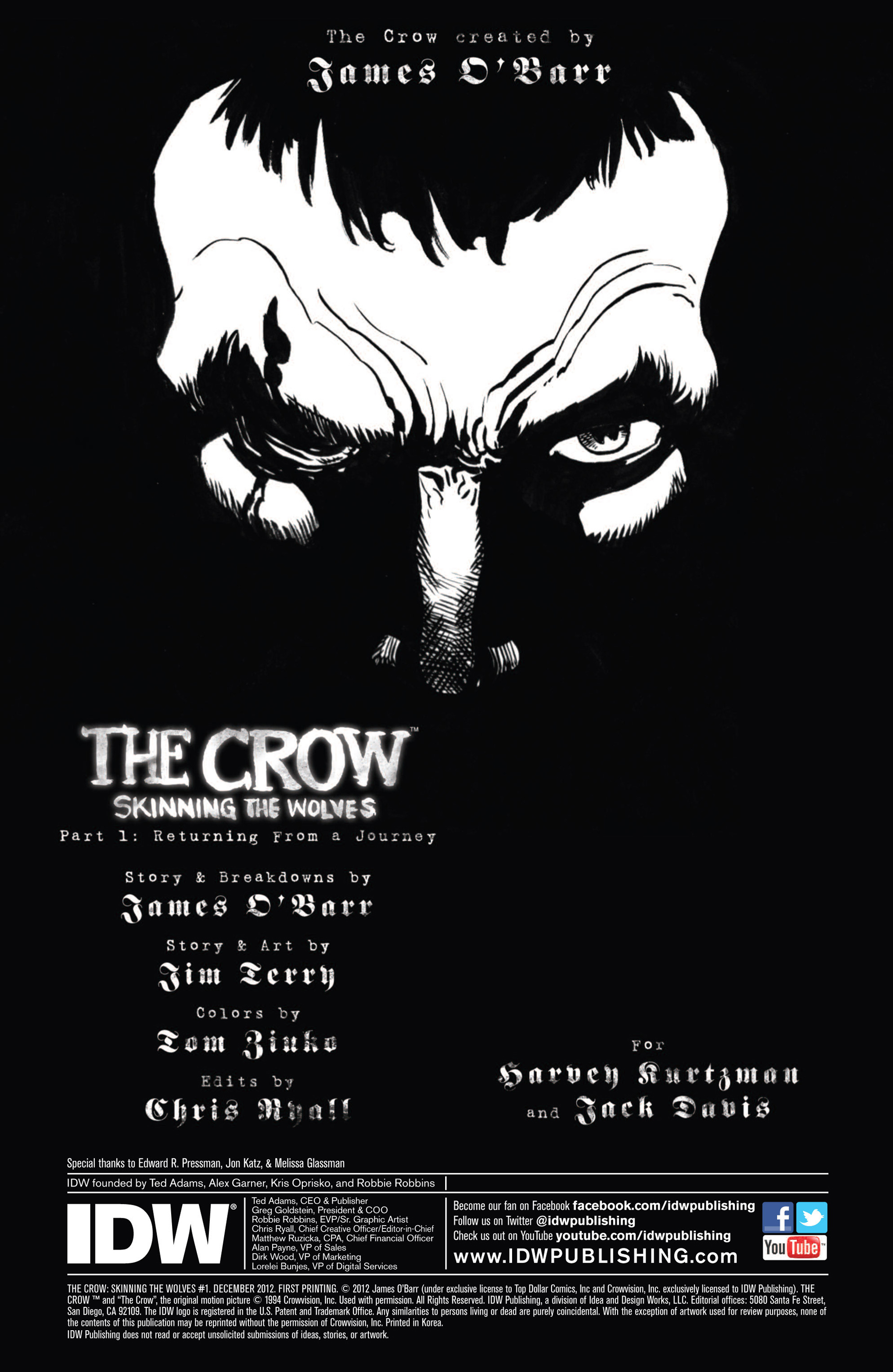 Read online The Crow: Skinning the Wolves comic -  Issue #1 - 2
