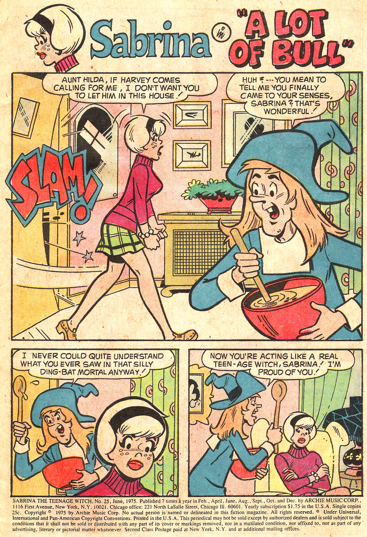 Read online Sabrina The Teenage Witch (1971) comic -  Issue #25 - 3