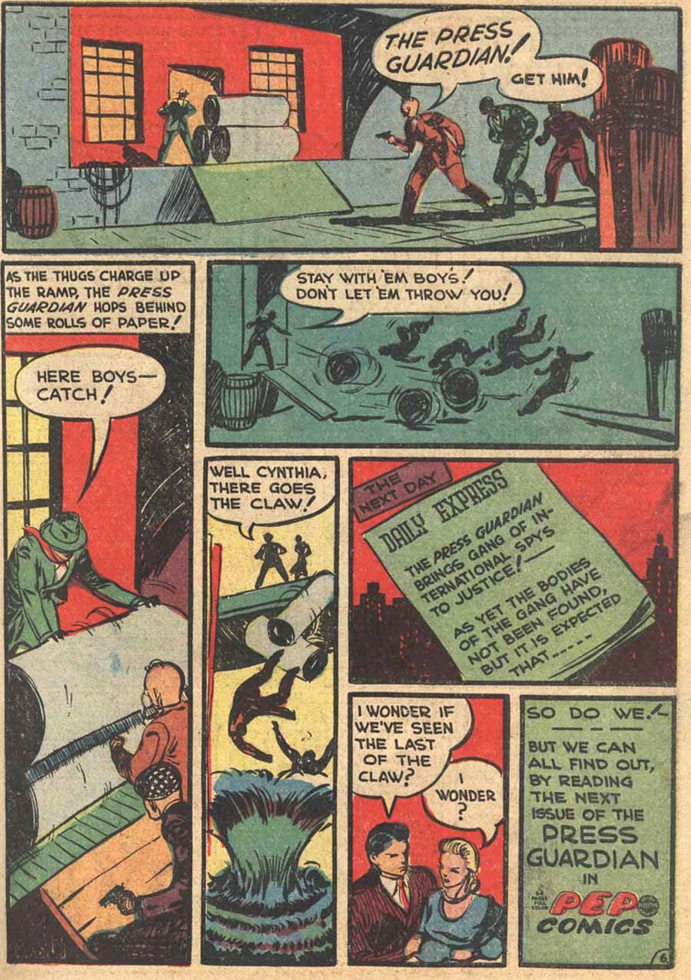 Read online Pep Comics comic -  Issue #7 - 27