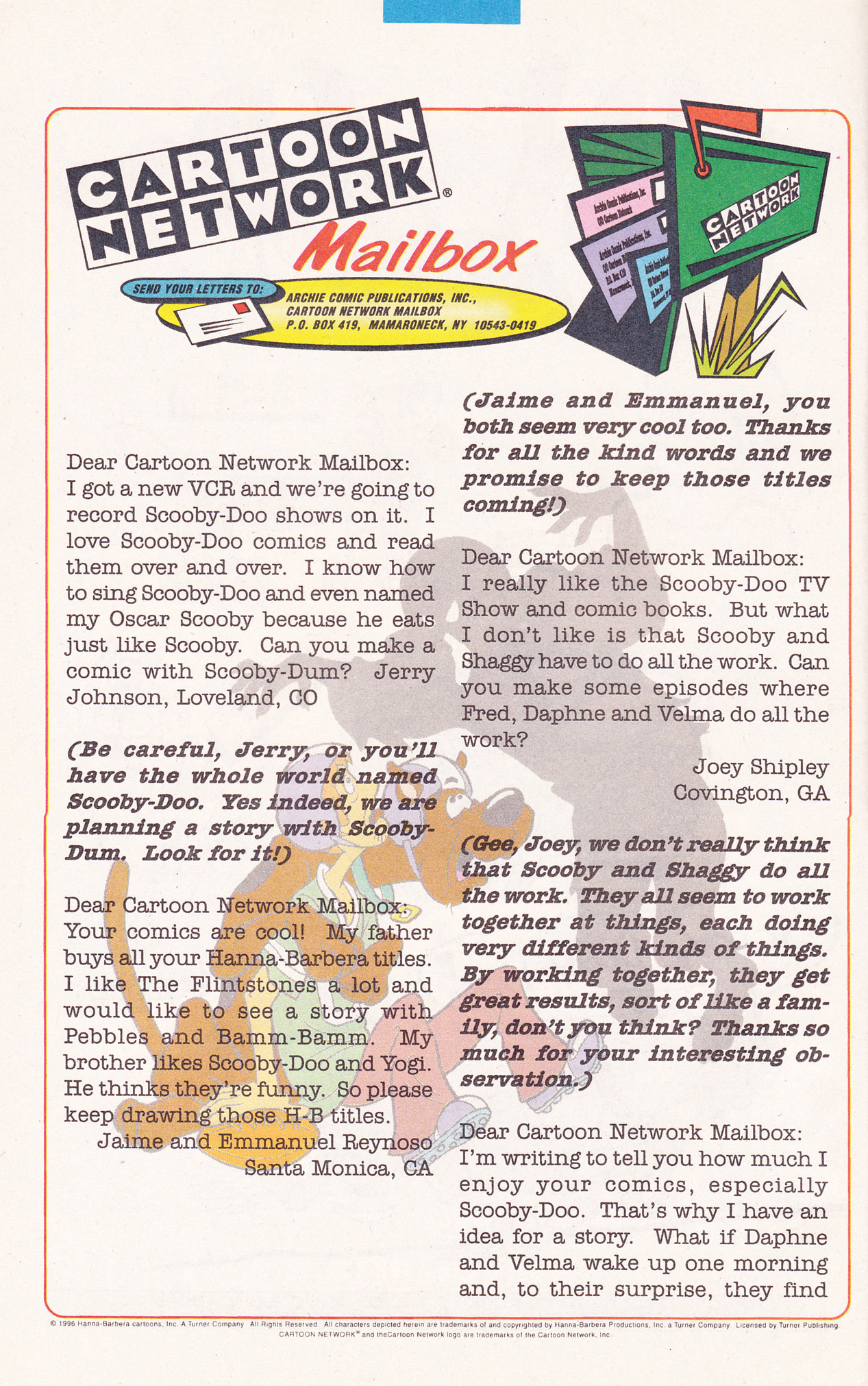Read online Scooby-Doo (1995) comic -  Issue #19 - 22