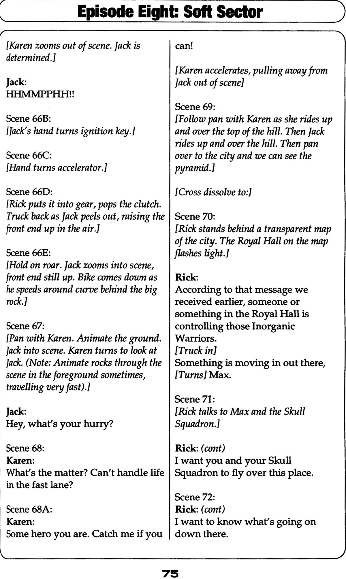 Read online Robotech II: The Sentinels comic -  Issue # _Script Book 2 - 71