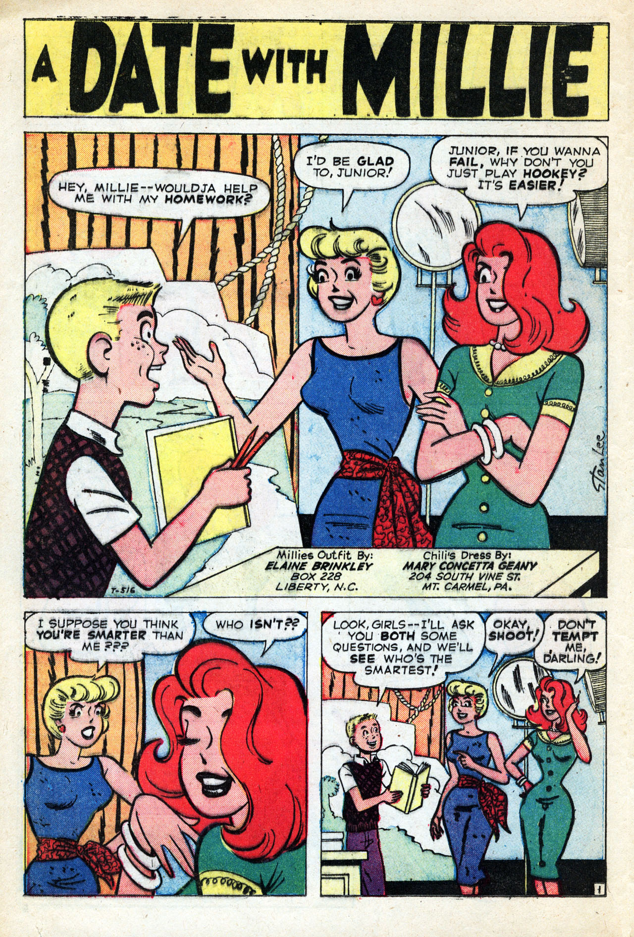 Read online A Date with Millie (1959) comic -  Issue #2 - 12