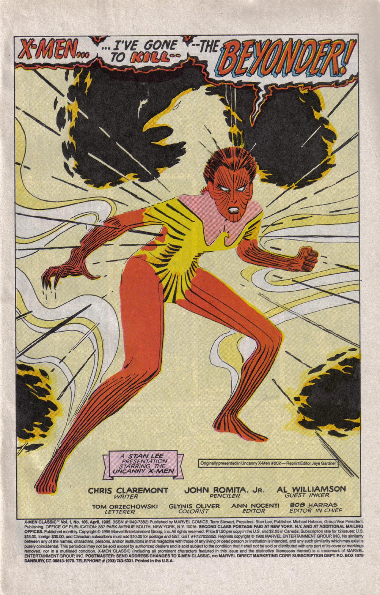 Read online X-Men Classic comic -  Issue #106 - 2