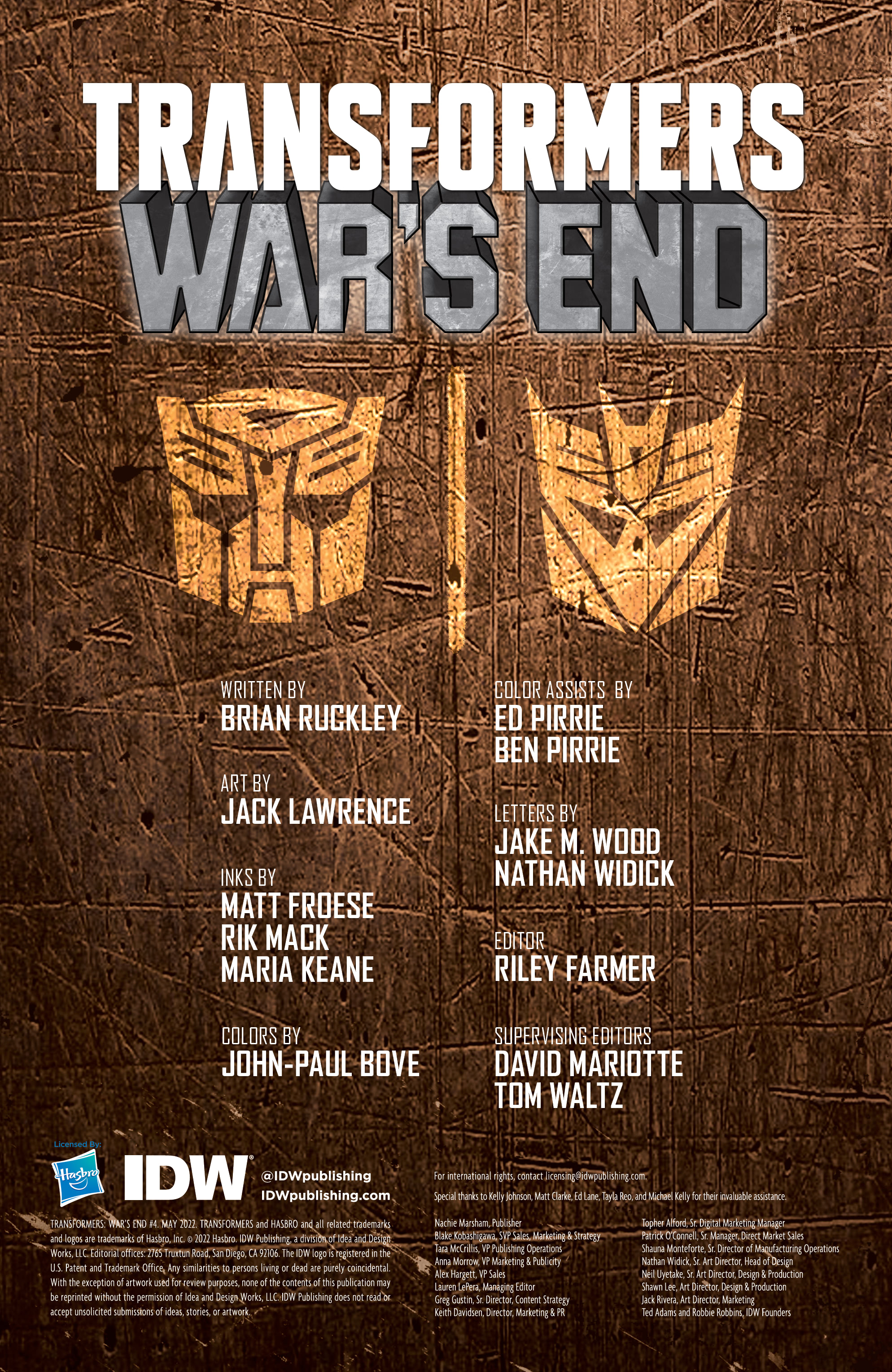 Read online Transformers: War’s End comic -  Issue #4 - 2