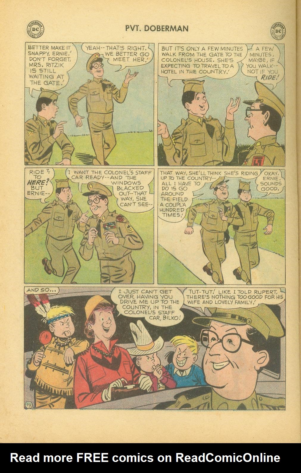 Read online Sgt. Bilko's Pvt. Doberman comic -  Issue #5 - 22