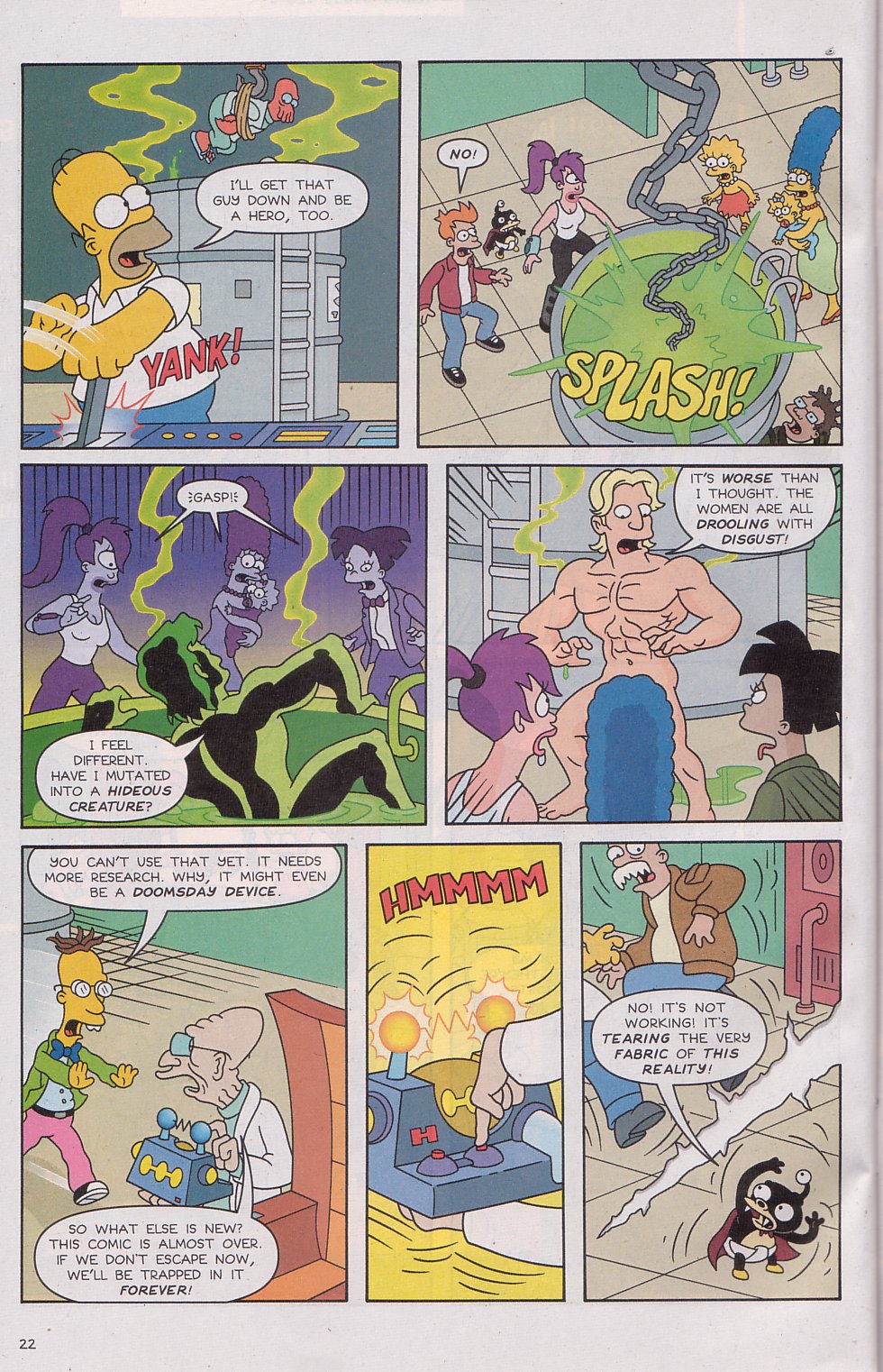 Read online The Futurama/Simpsons Infinitely Secret Crossover Crisis comic -  Issue #2 - 25