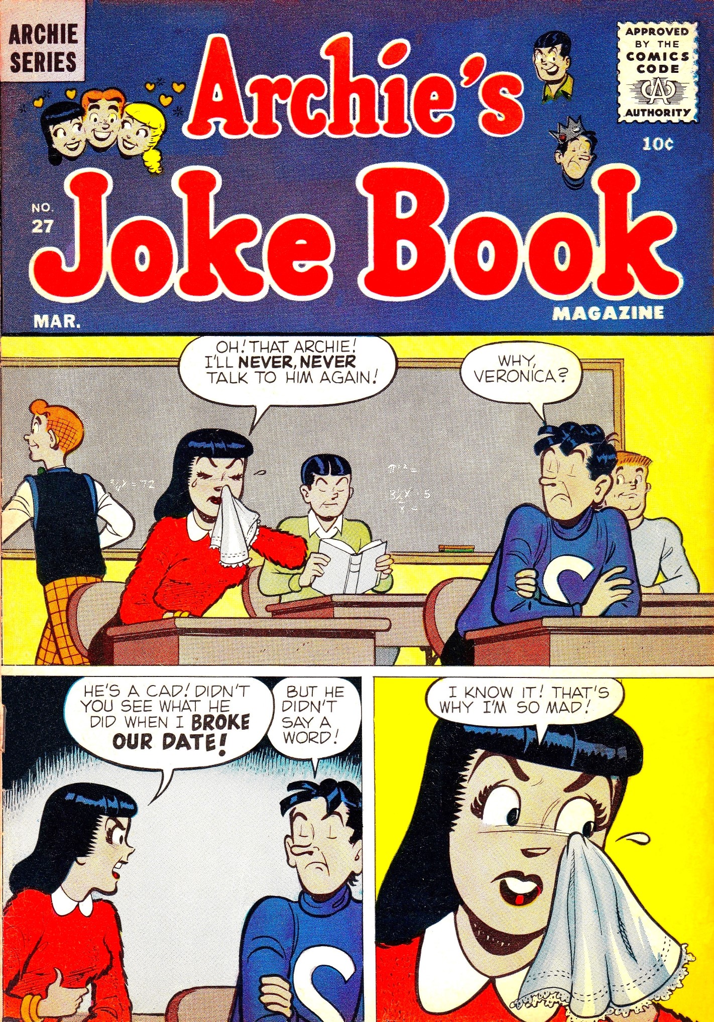 Read online Archie's Joke Book Magazine comic -  Issue #27 - 1