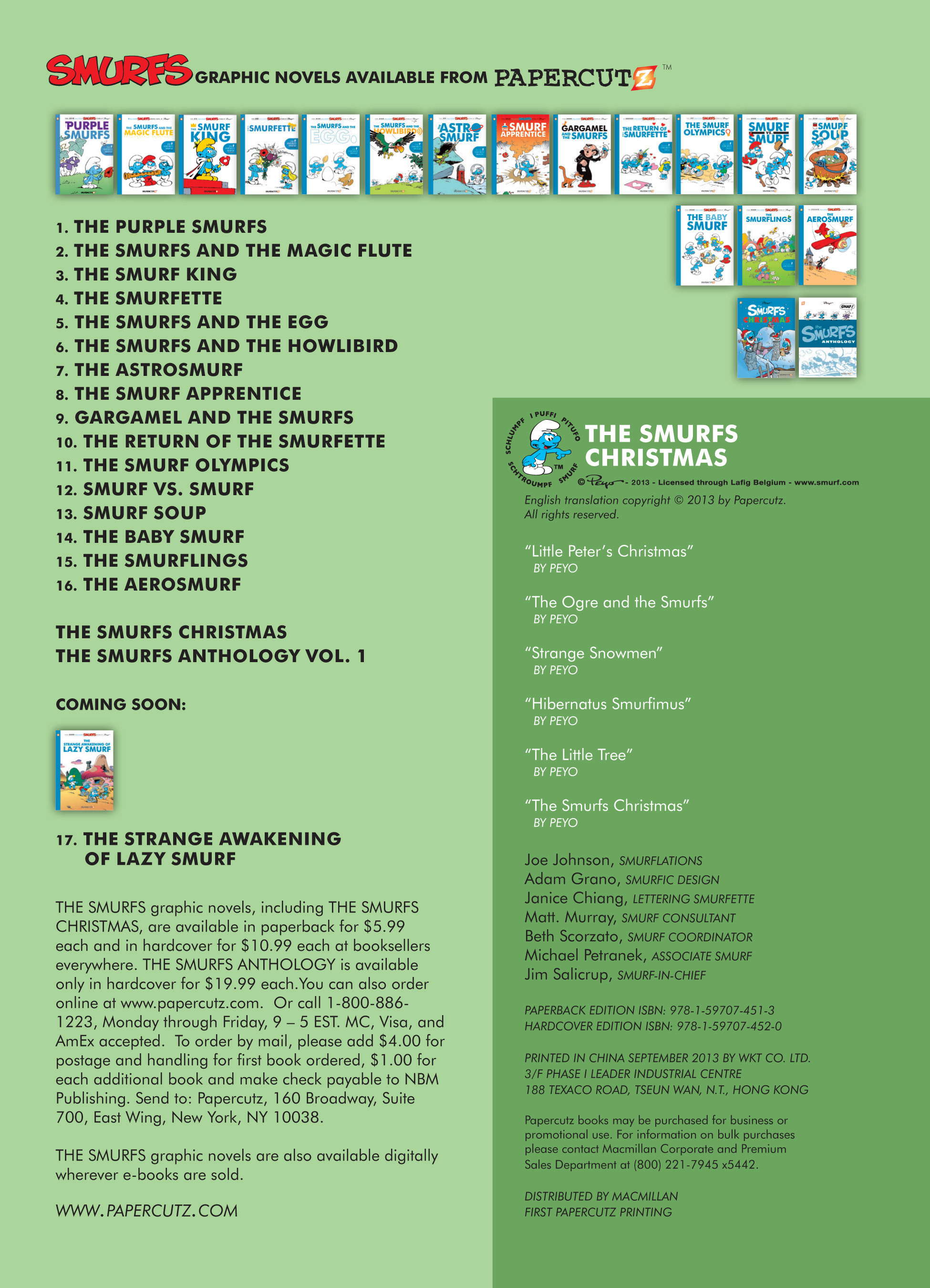 Read online The Smurfs Christmas comic -  Issue # Full - 4