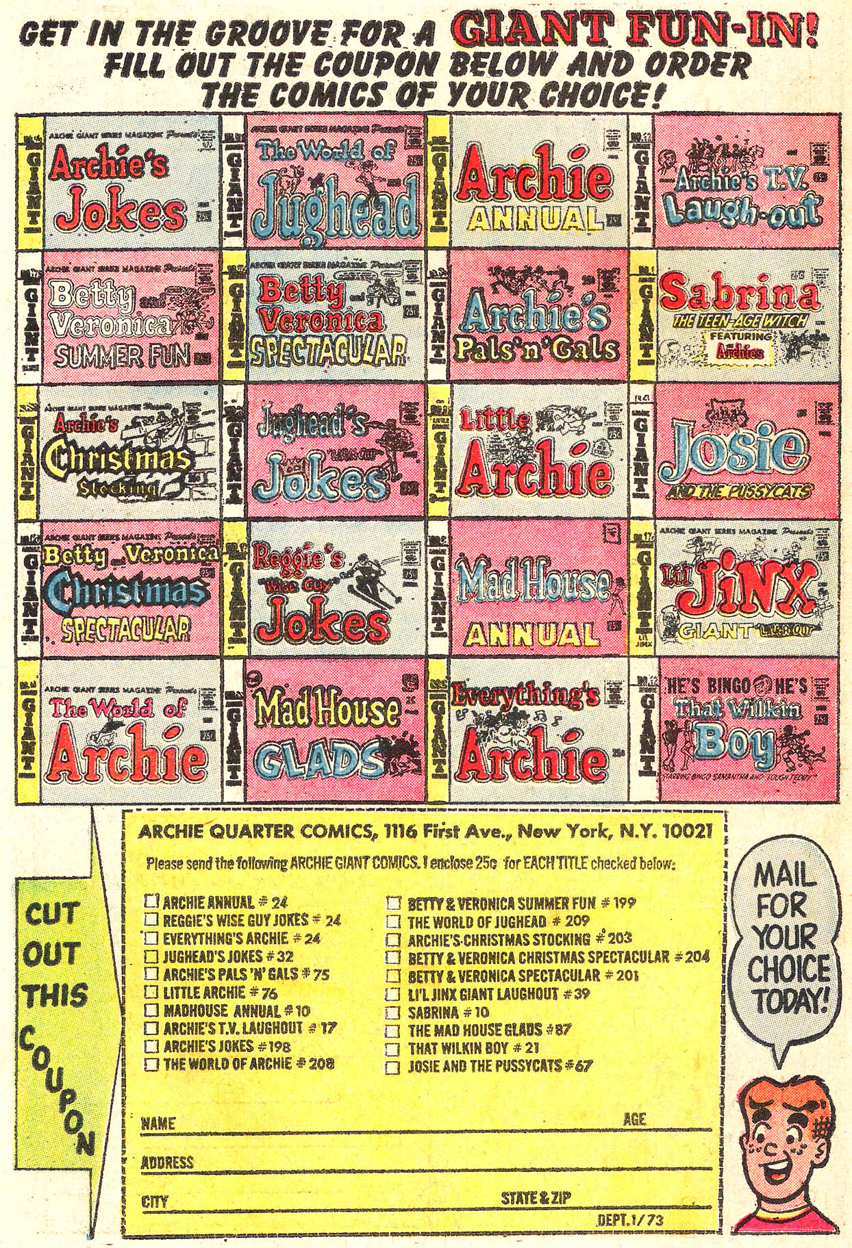 Read online Jughead (1965) comic -  Issue #212 - 11