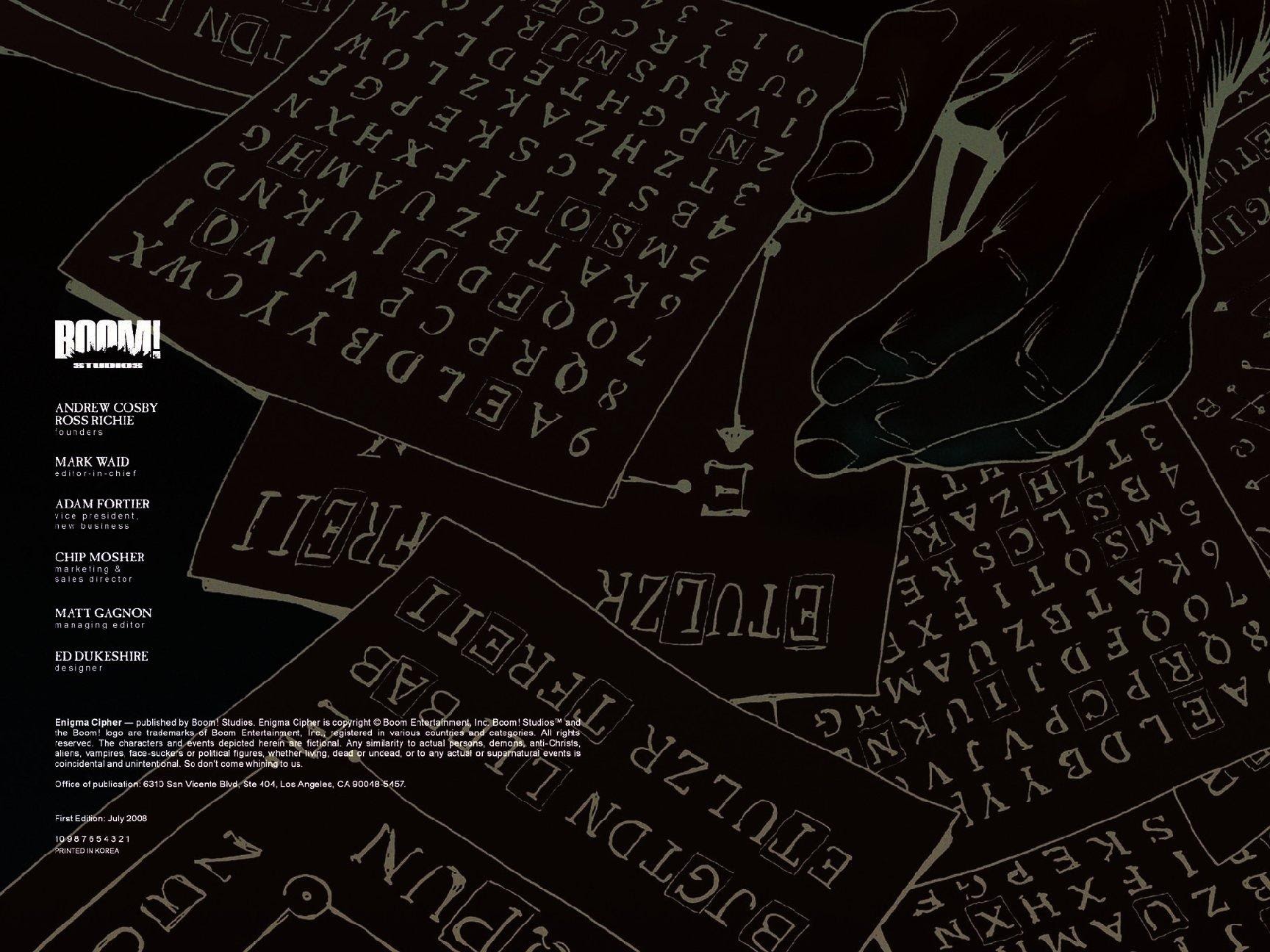 Read online Enigma Cipher comic -  Issue # TPB - 4