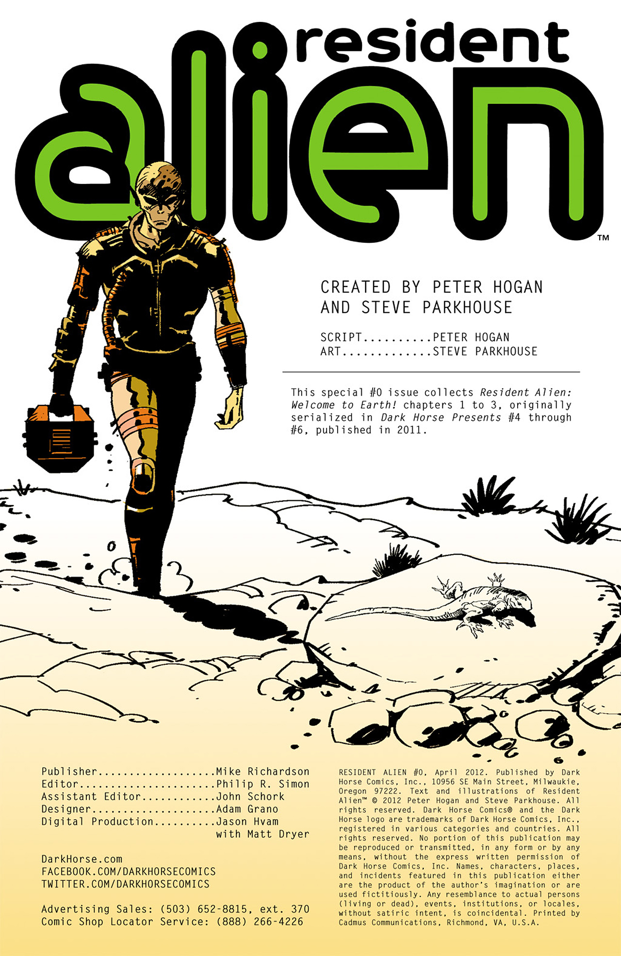 Read online Resident Alien comic -  Issue #0 - 2