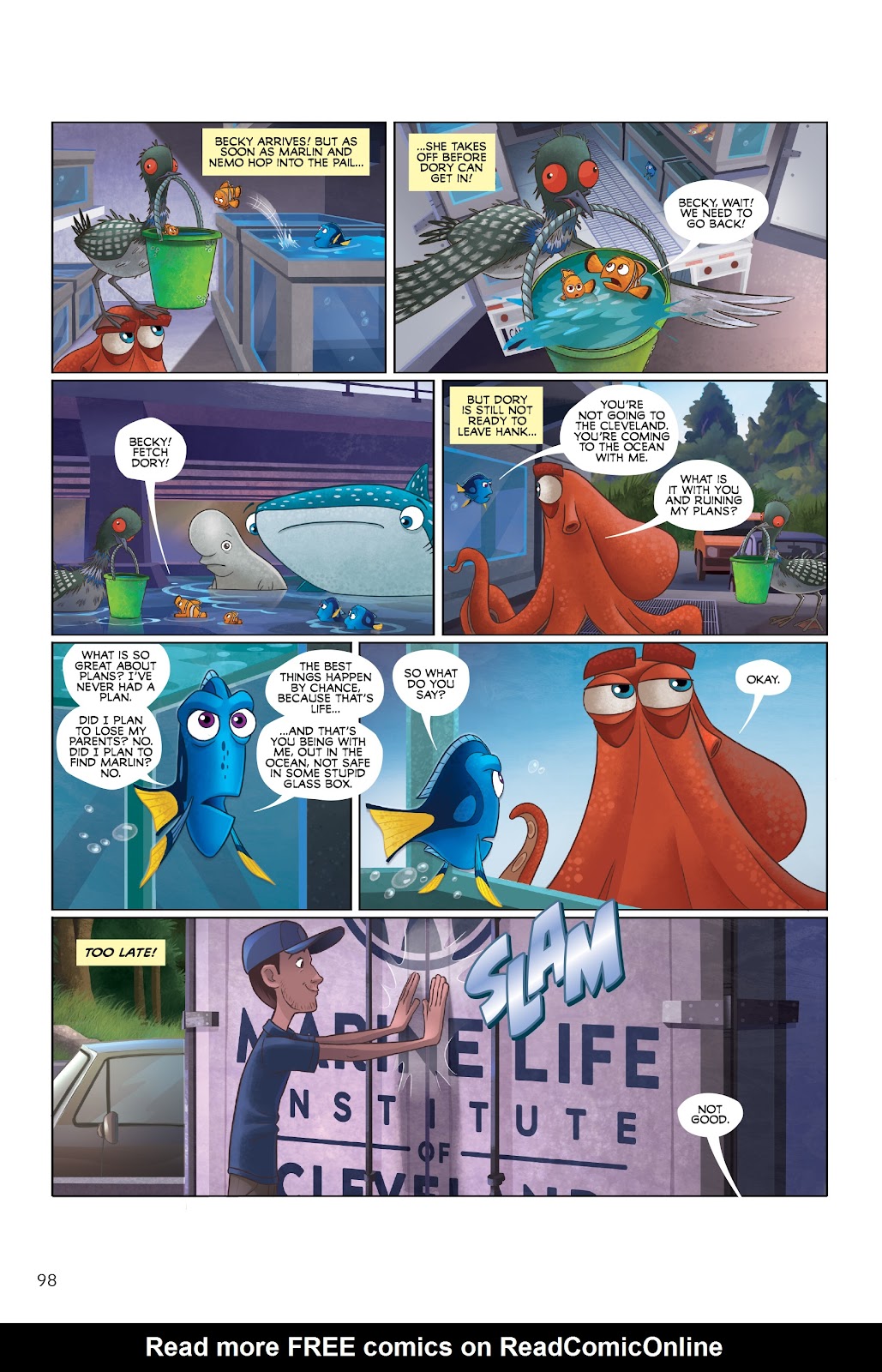 Disney/PIXAR Finding Nemo and Finding Dory: The Story of the Movies in Comics issue TPB - Page 98