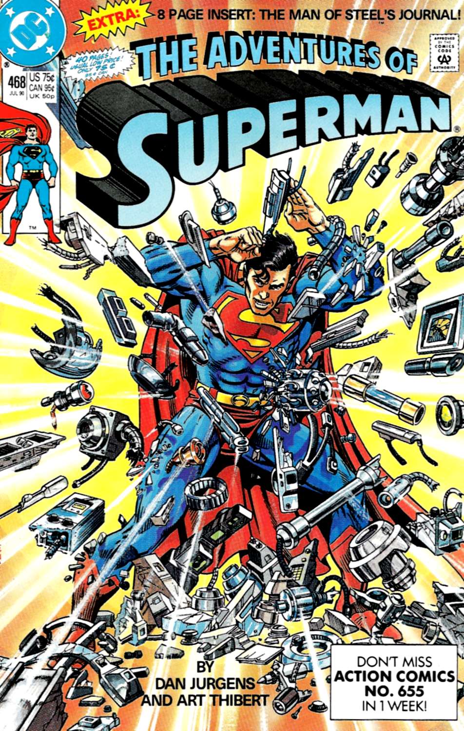 Read online Adventures of Superman (1987) comic -  Issue #468 - 1