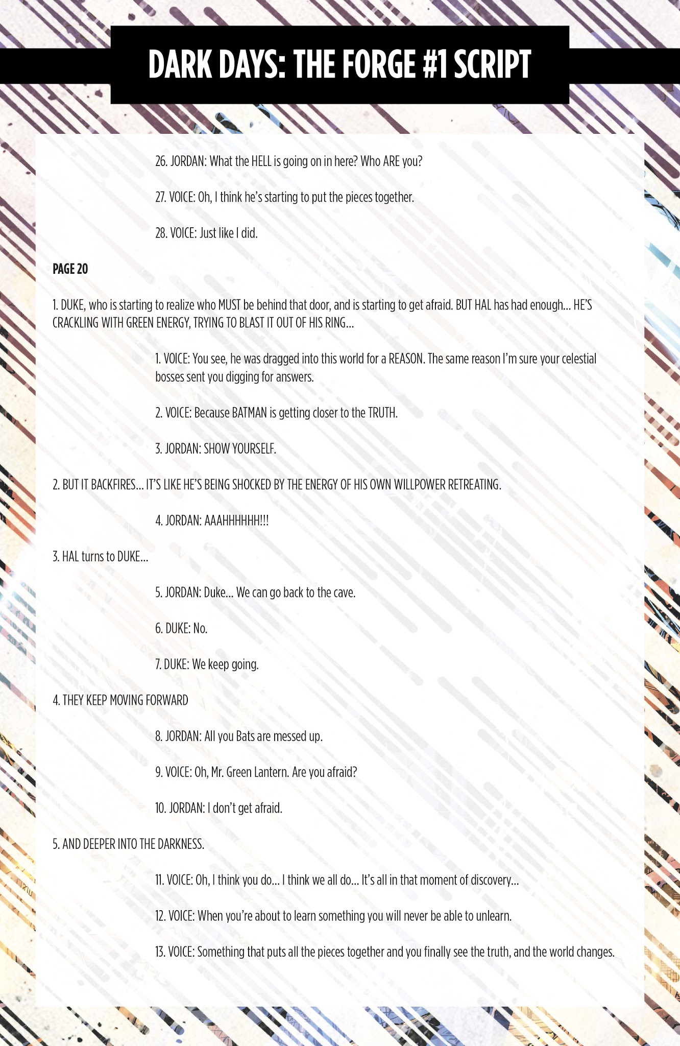 Read online Dark Days: The Forge/Casting Director's Cut comic -  Issue # Full - 77