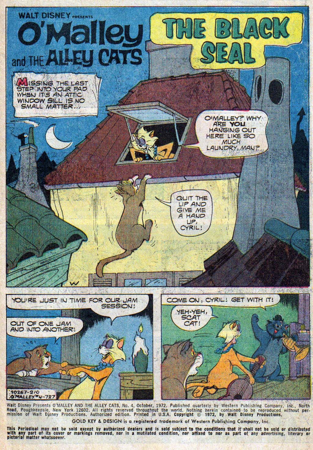 Read online O'Malley and the Alley Cats comic -  Issue #4 - 2