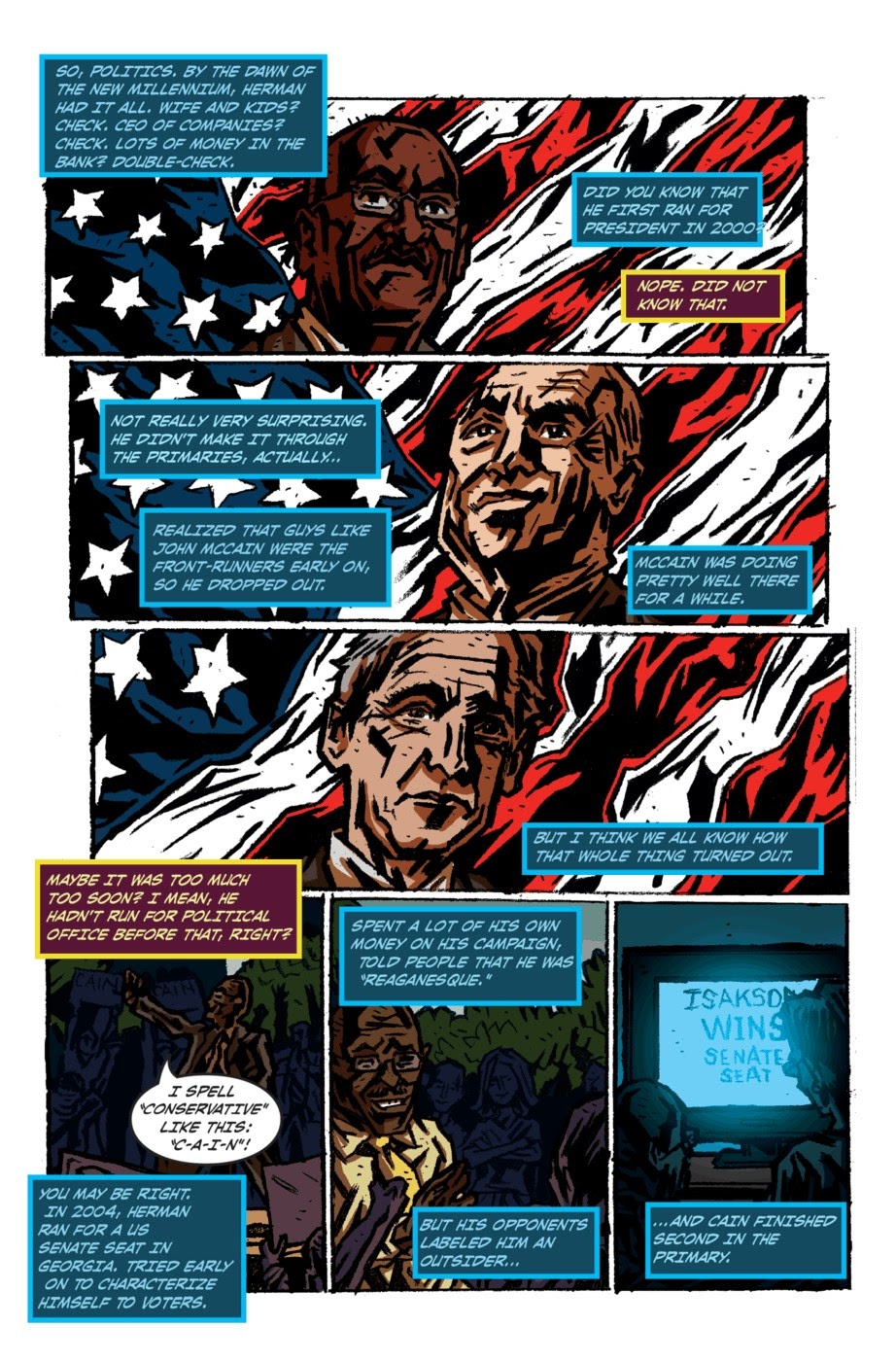 Read online Political Power: Herman Cain comic -  Issue # Full - 14