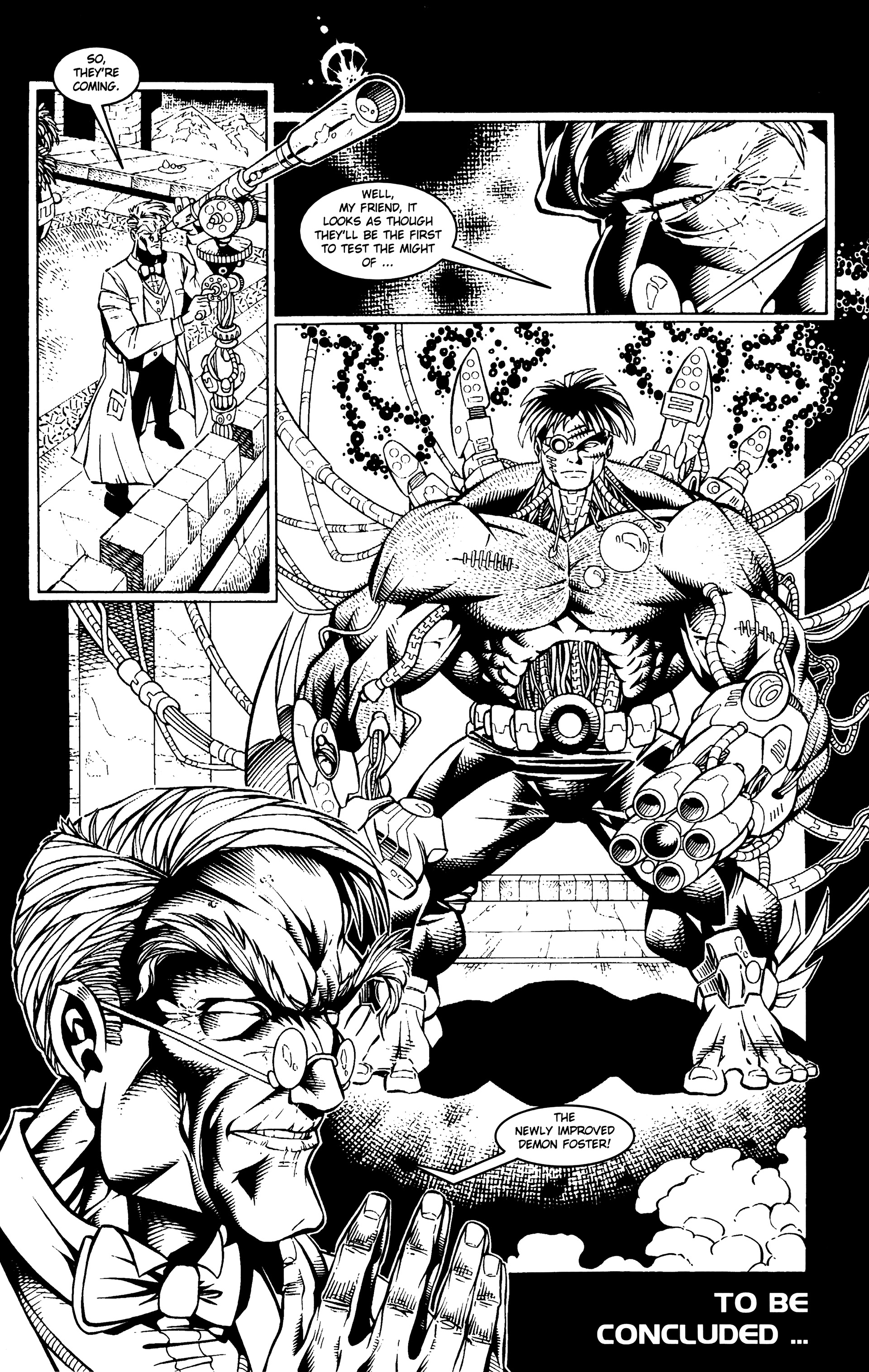 Read online Warrior Nun: Black & White comic -  Issue #14 - 20