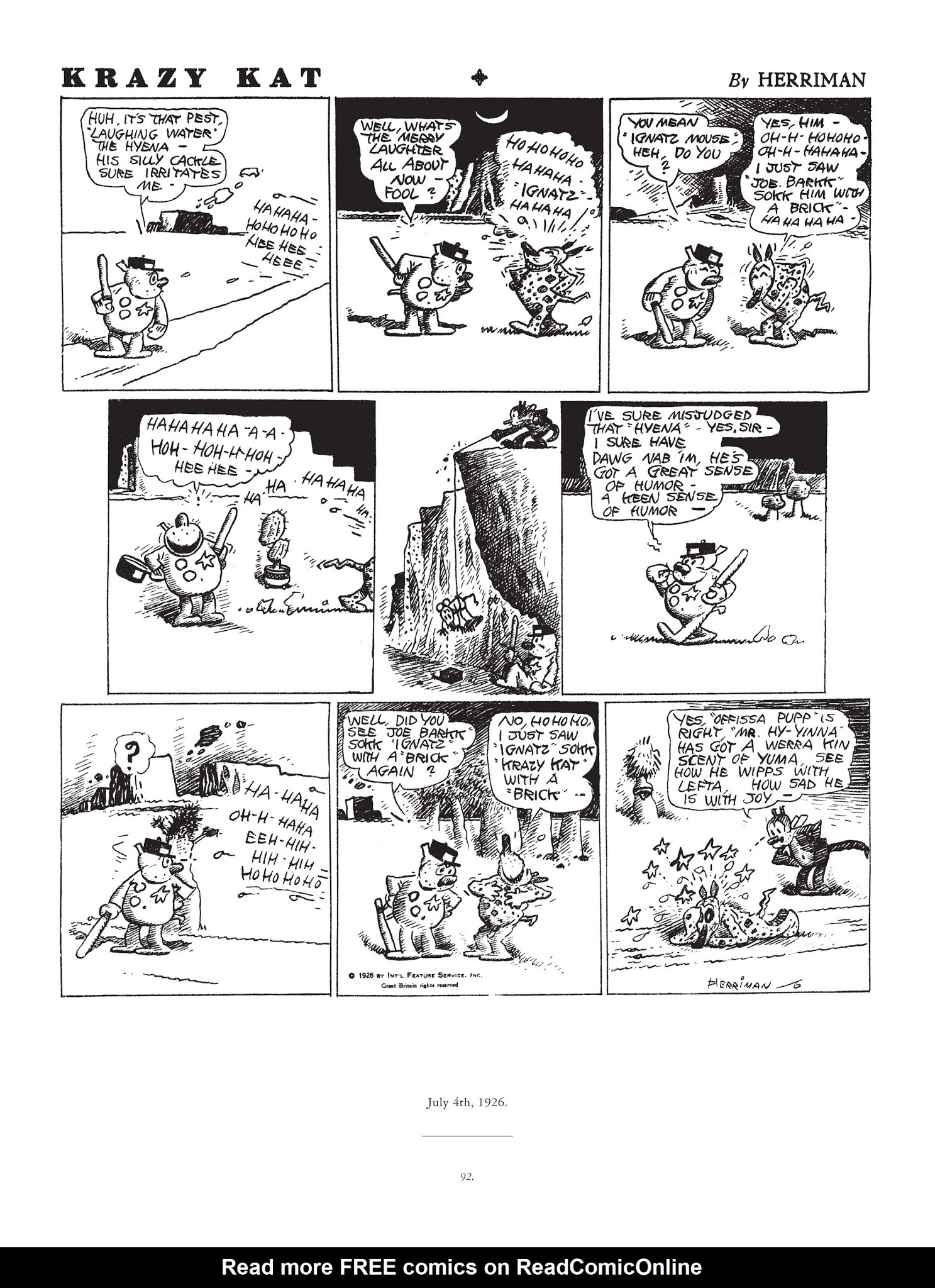 Read online Krazy & Ignatz comic -  Issue # TPB 4 - 93