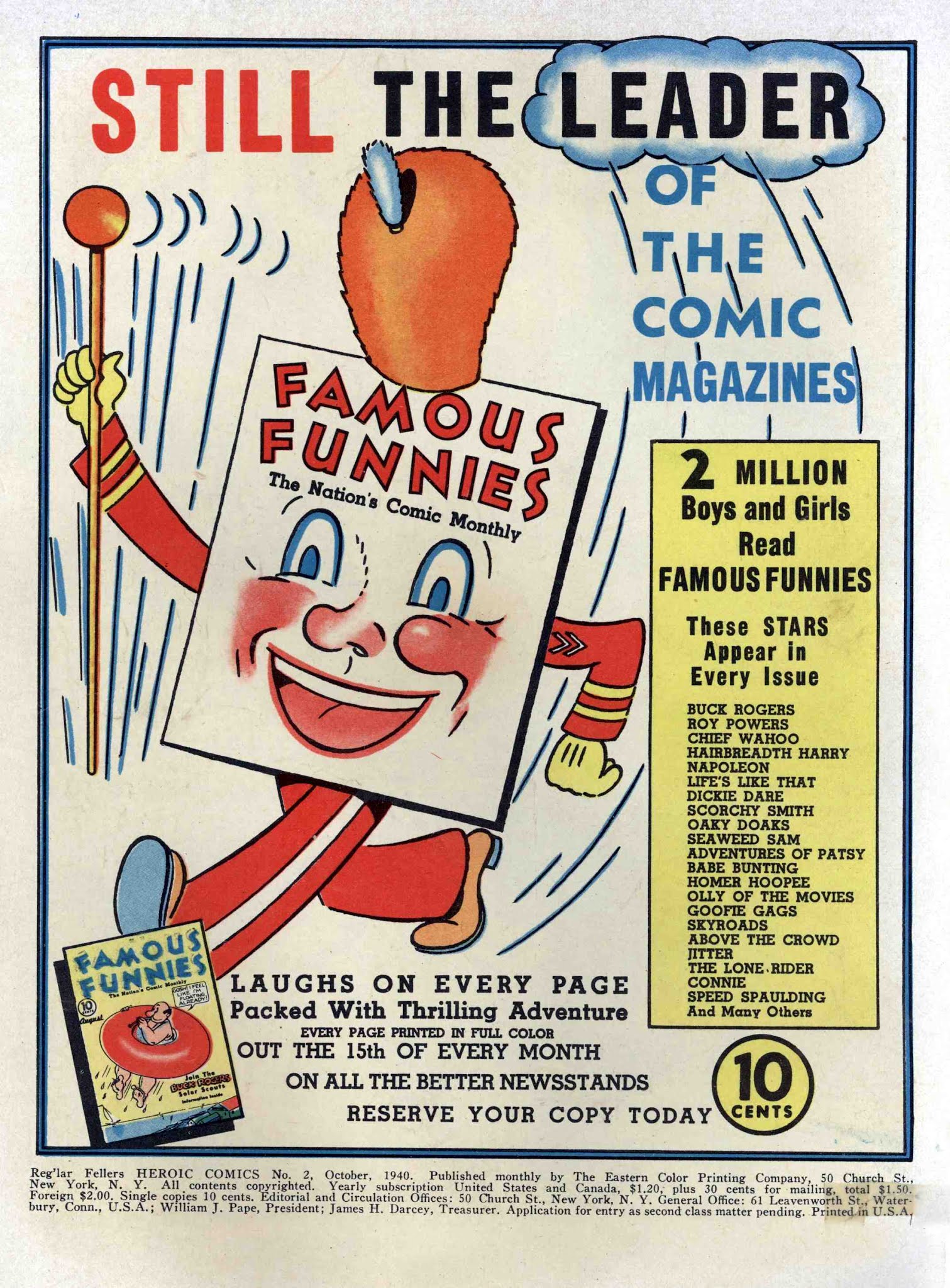 Read online Reg'lar Fellers Heroic Comics comic -  Issue #2 - 1