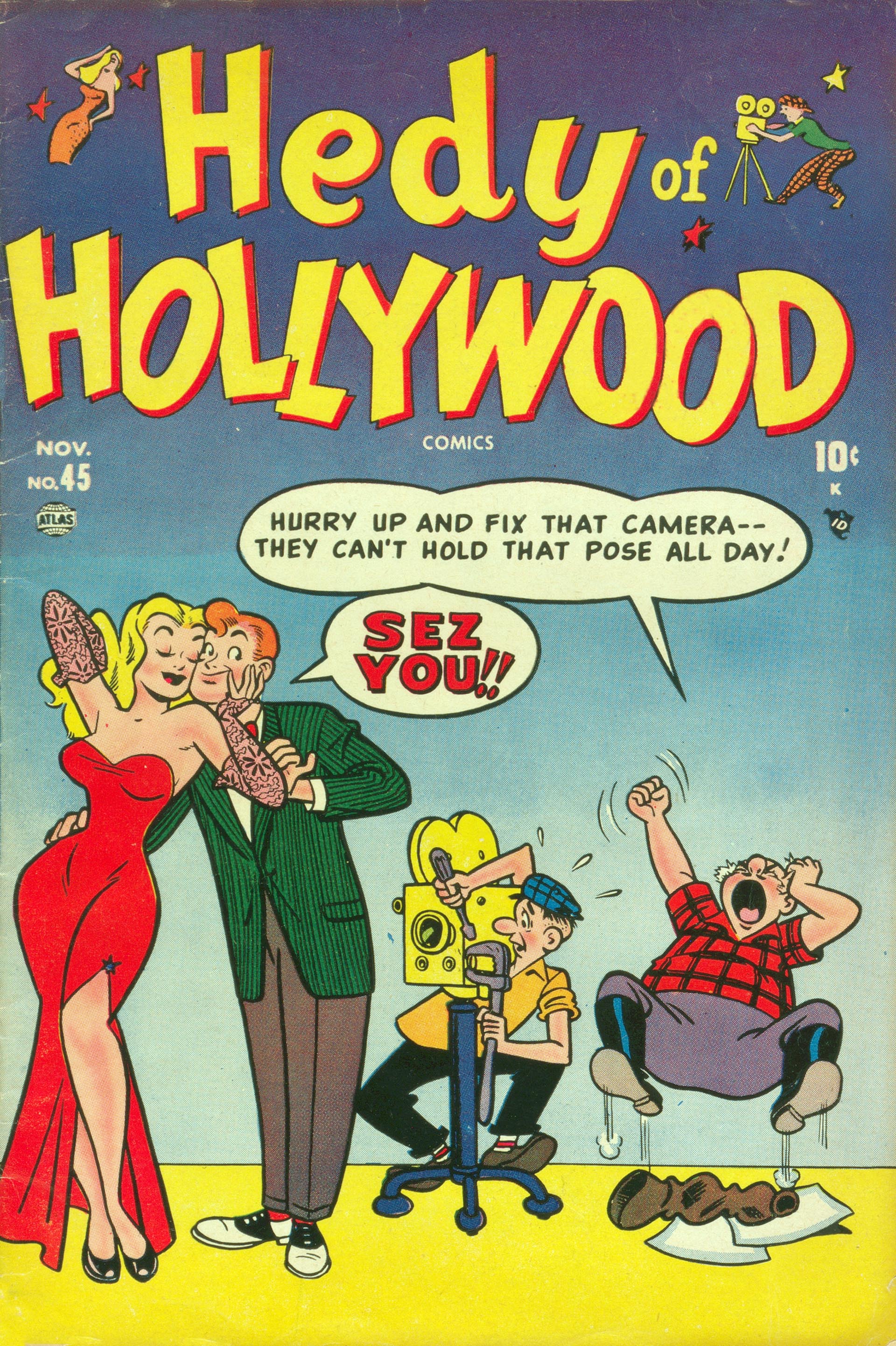 Read online Hedy Of Hollywood Comics comic -  Issue #45 - 1