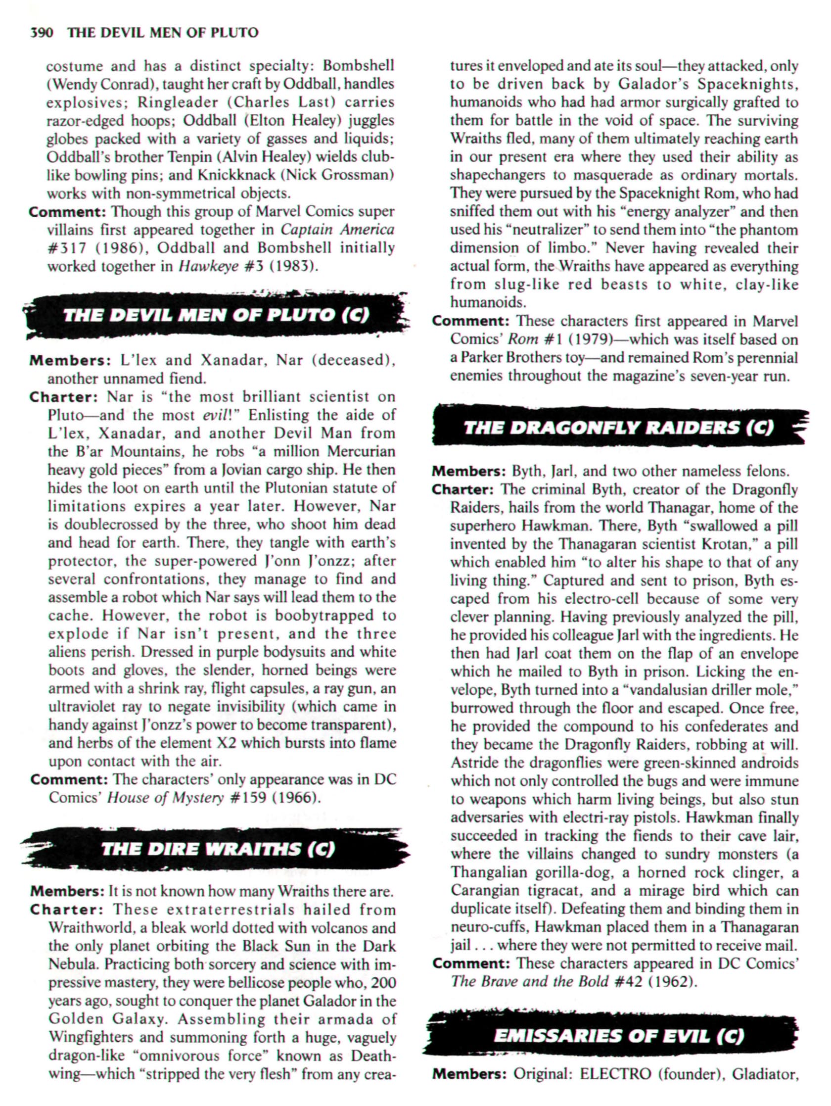 Read online The Encyclopedia of Super Villains comic -  Issue # TPB (Part 2) - 180