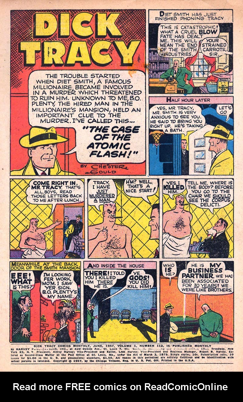 Read online Dick Tracy comic -  Issue #112 - 2