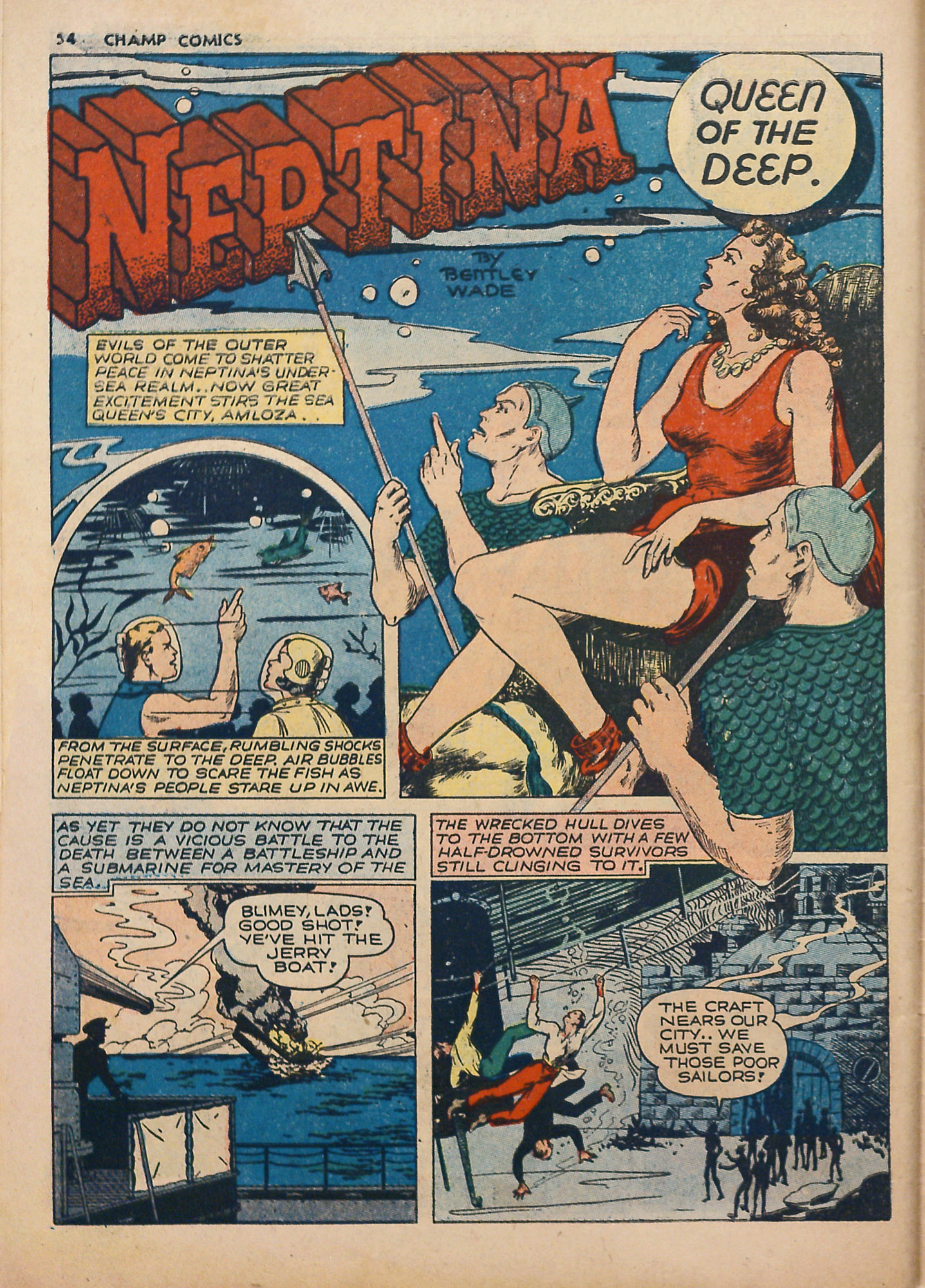 Read online Champ Comics comic -  Issue #16 - 56