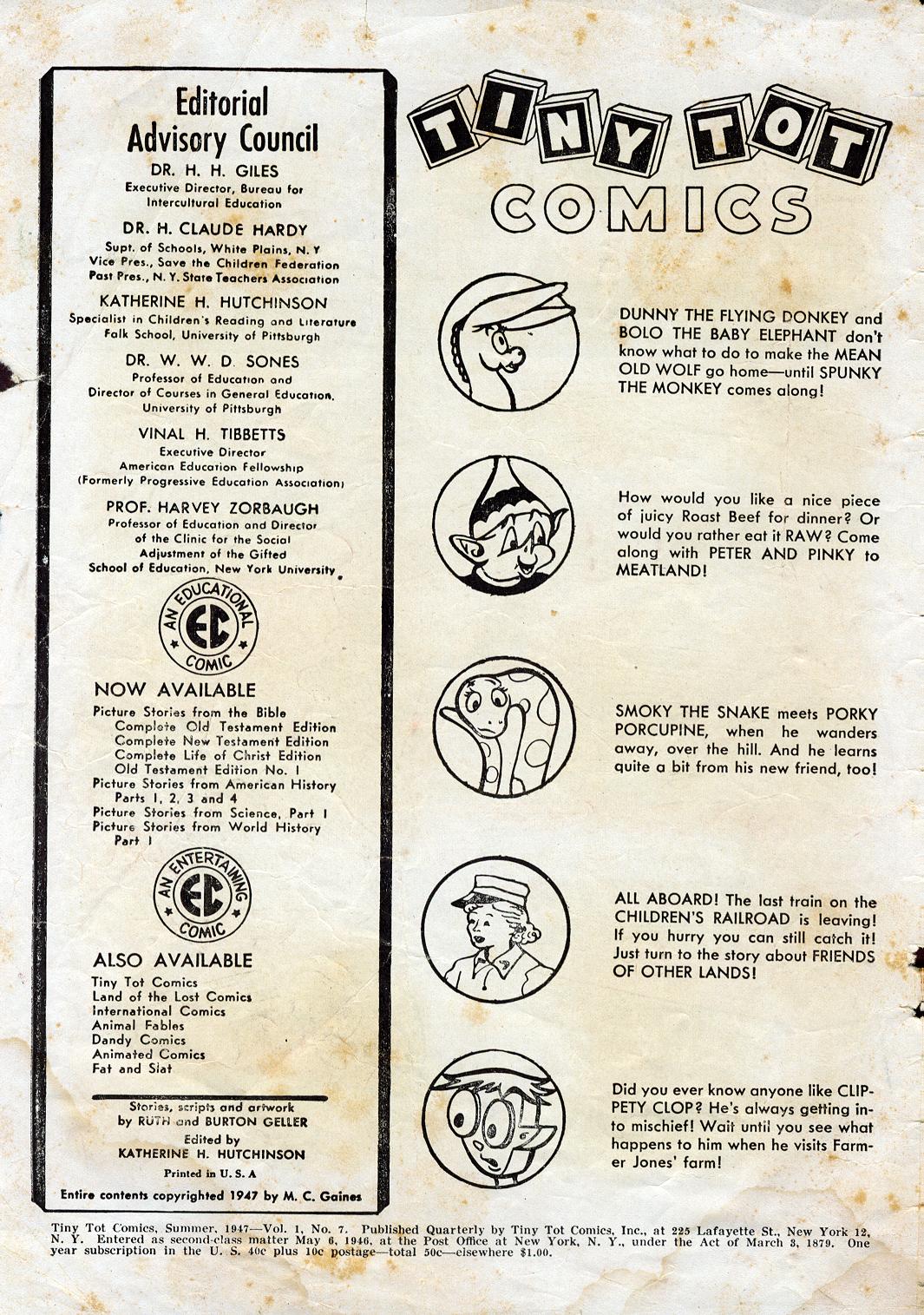 Read online Tiny Tot Comics comic -  Issue #7 - 2