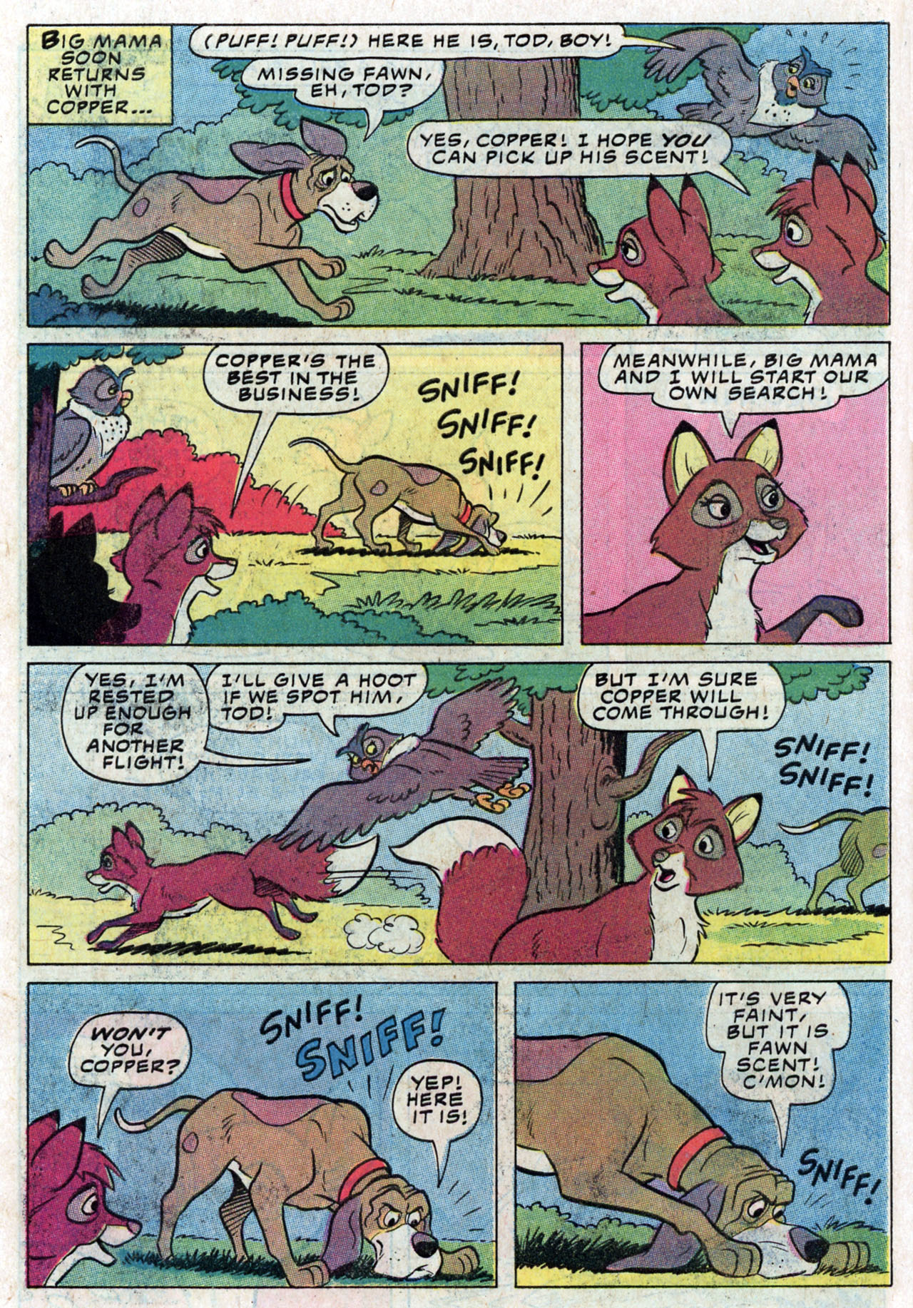 Read online Walt Disney Productions' The Fox and the Hound comic -  Issue #3 - 6