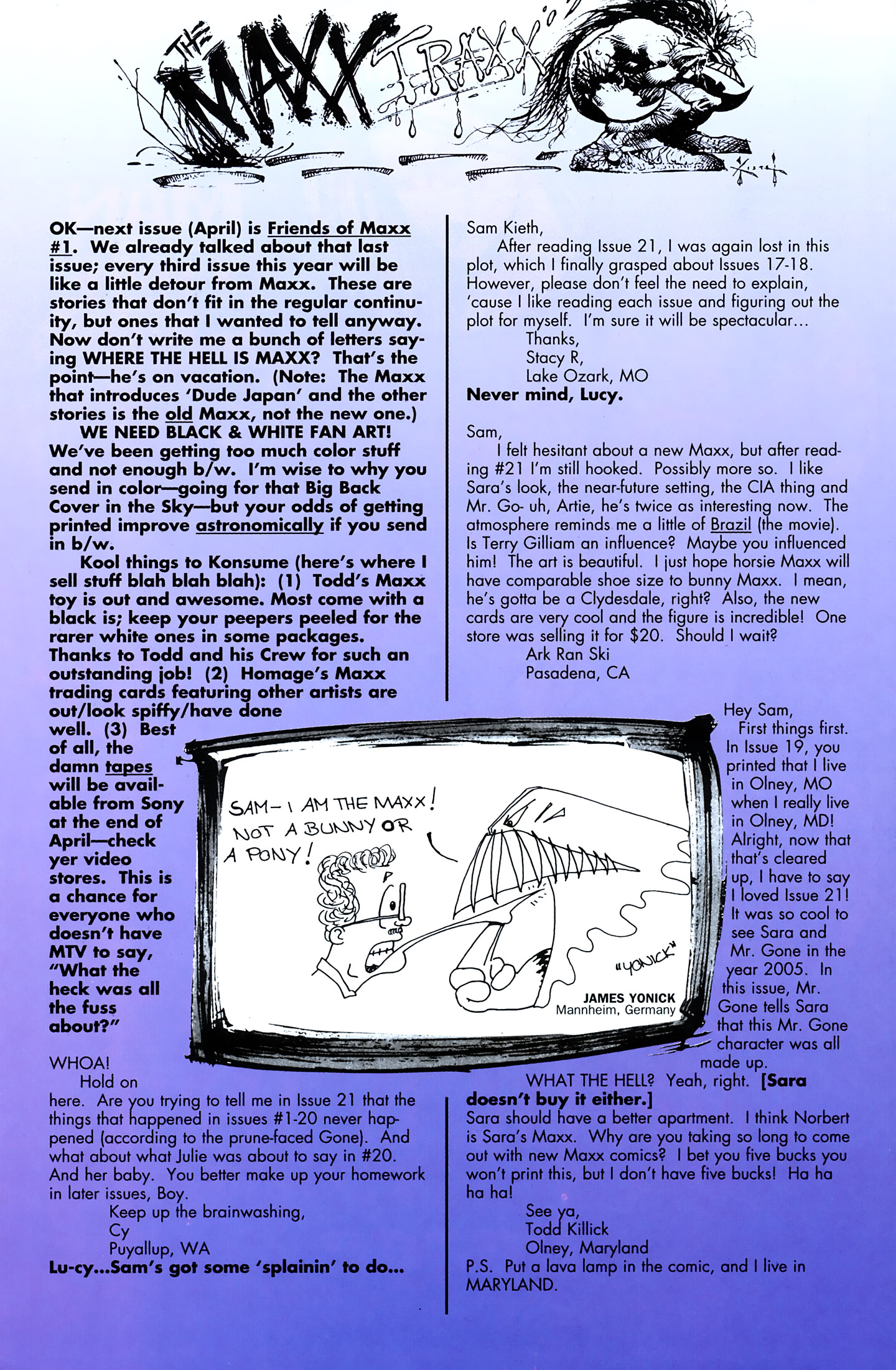 Read online The Maxx (1993) comic -  Issue #23 - 25